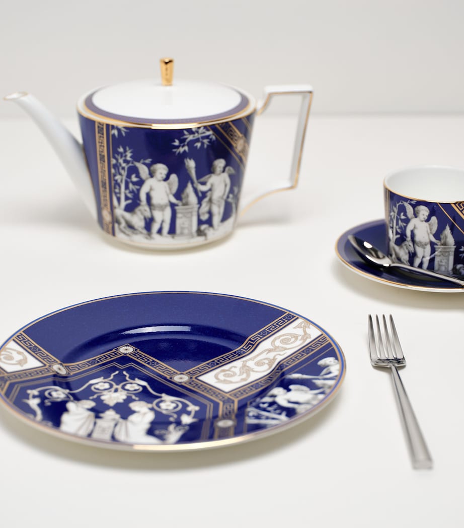 Set of 2 Renaissance Teacups and Saucers BLUE Image 7