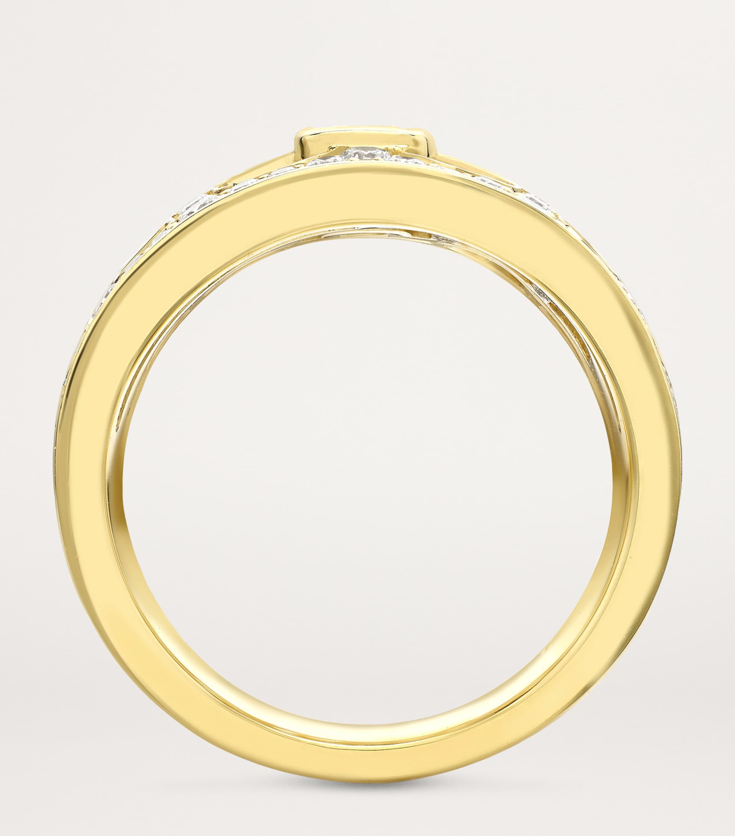 Yellow Gold and Diamond Perspective Ring YELLOW GOLD Image 4