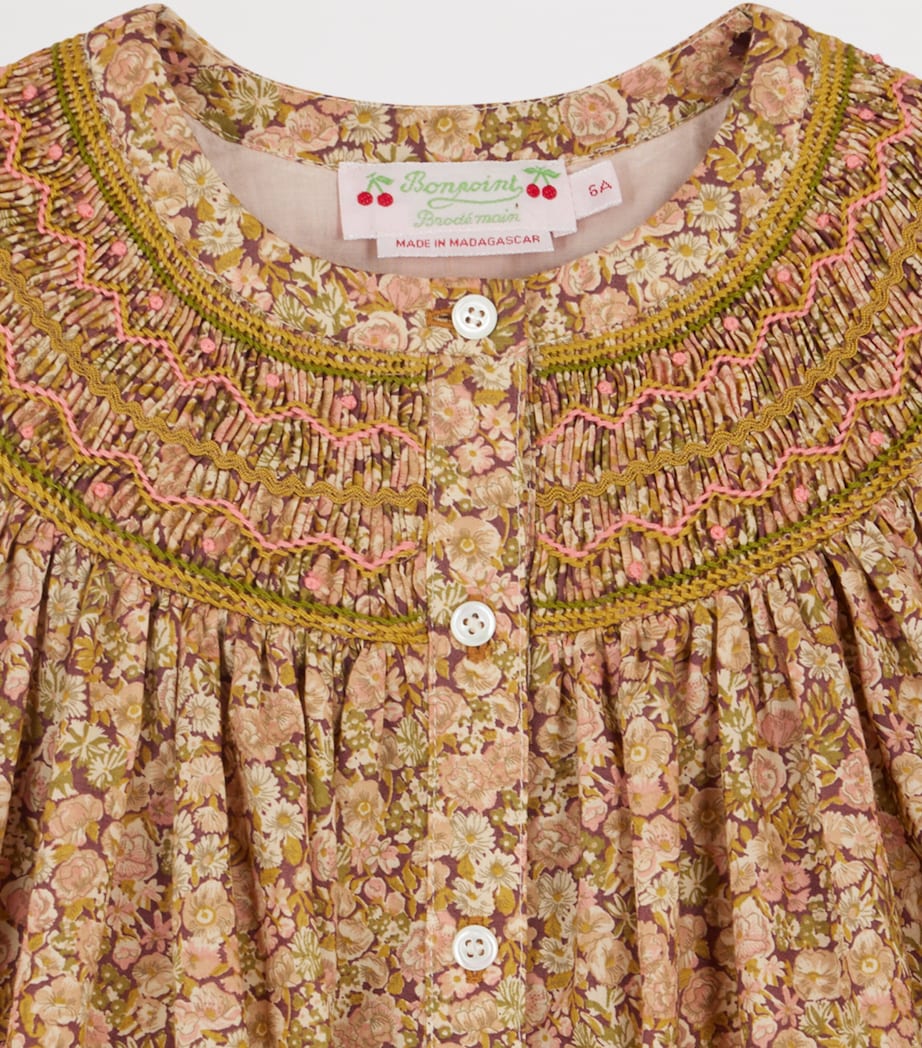 Cotton Jadwiga Dress (10-14 Years) FL ROSE CAMELIA Image 3