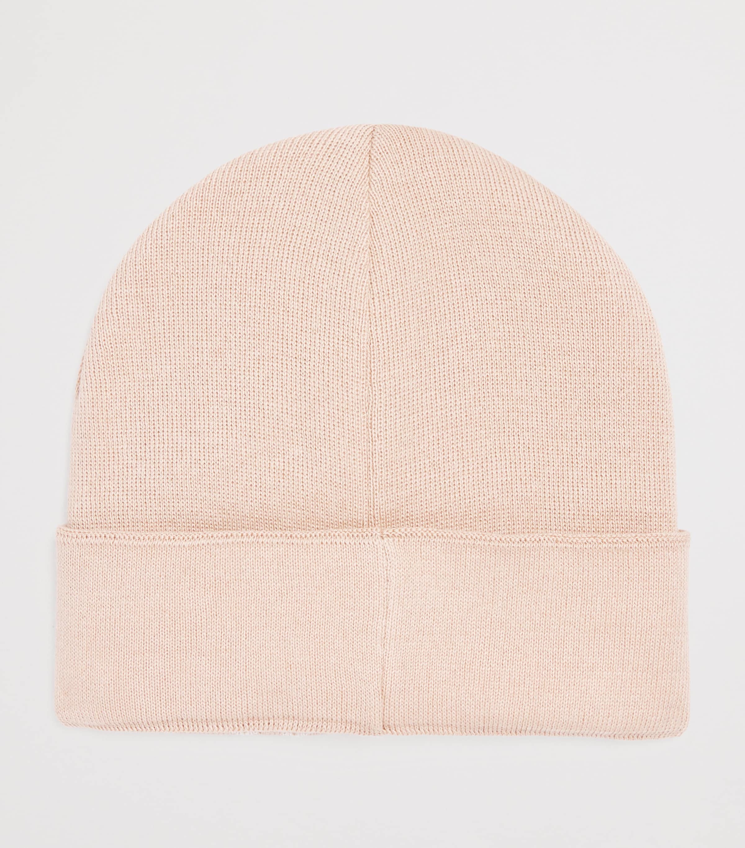 Givenchy Kids Cotton-Cashmere Logo Beanie Cream Image 2