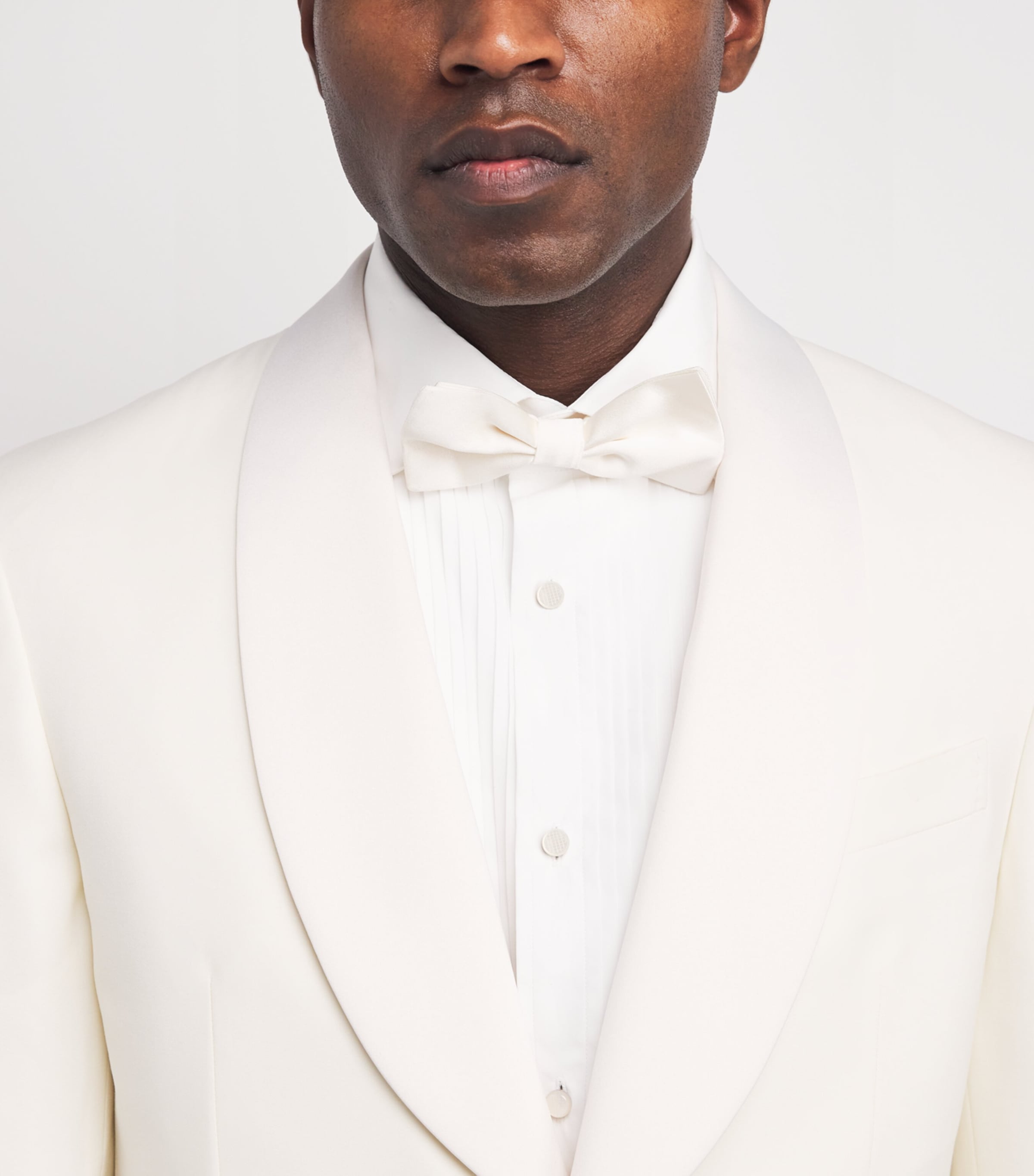 Thompson Mother-Of-Pearl Woven Round Cufflinks and Studs Set WHITE BRONZE Image 5