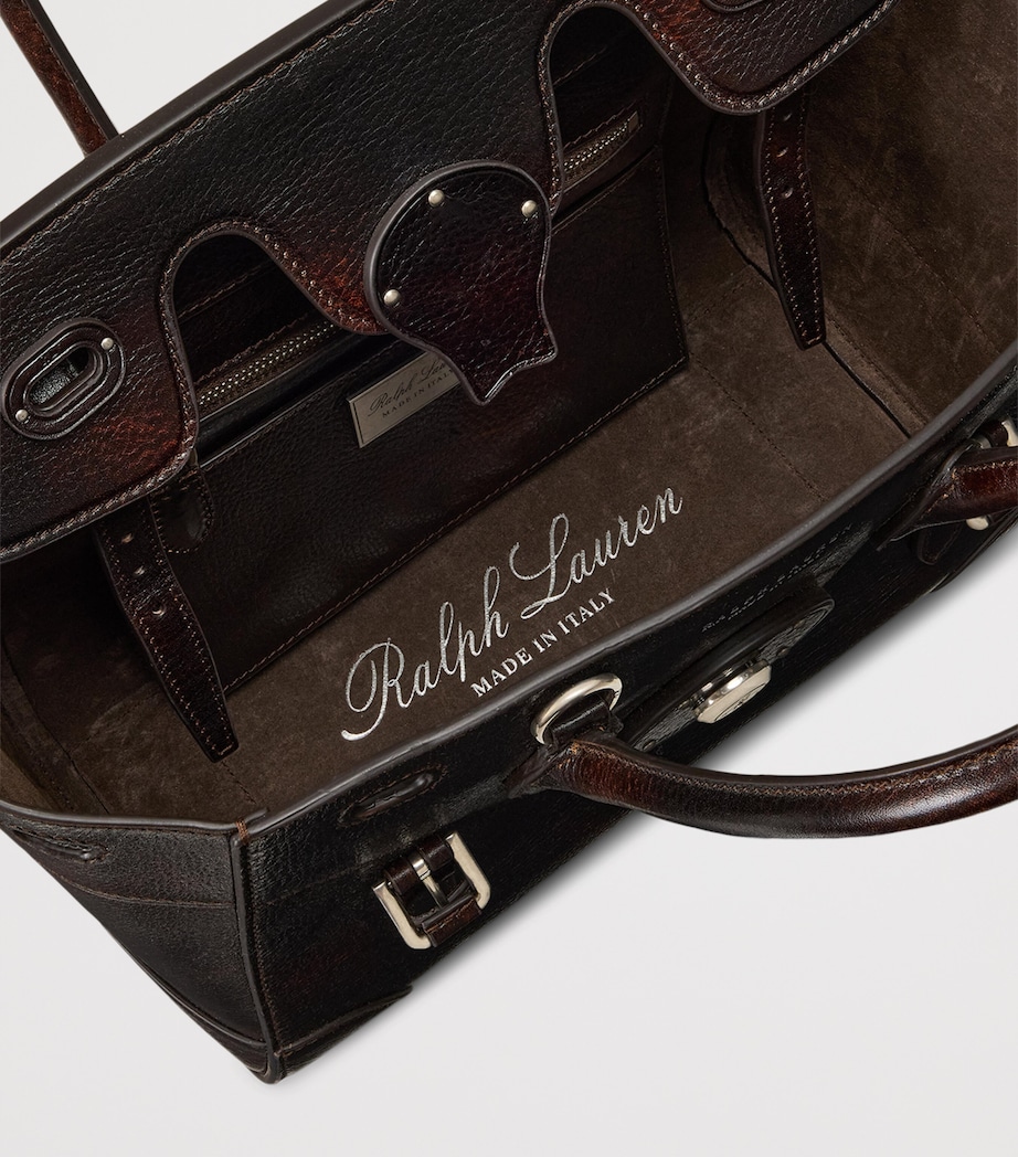 Ralph Lauren Collection Leather Soft Ricky 27 Top-Handle Bag Vintage Brown Image 3