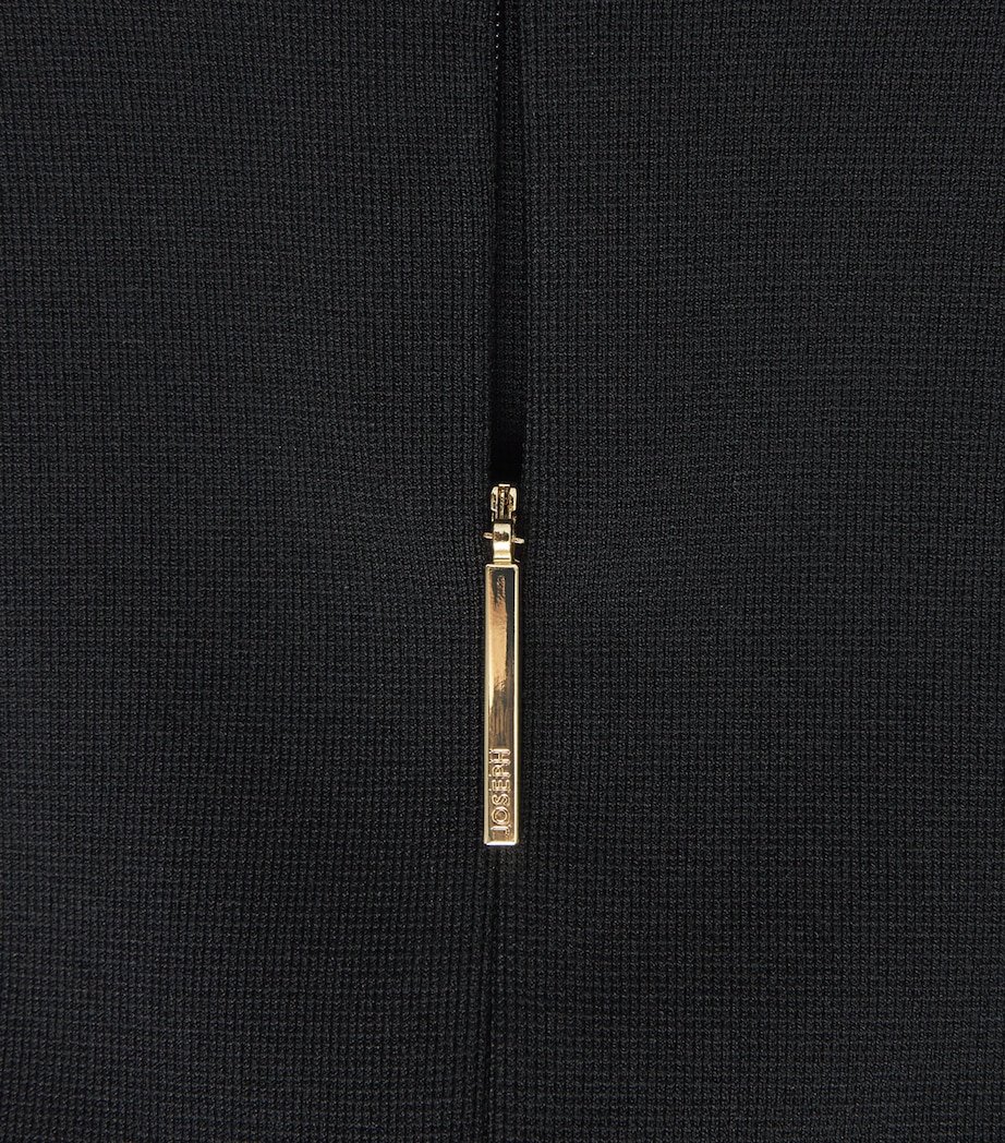 Milano Knit Mille Midi Dress BLACK Image 5