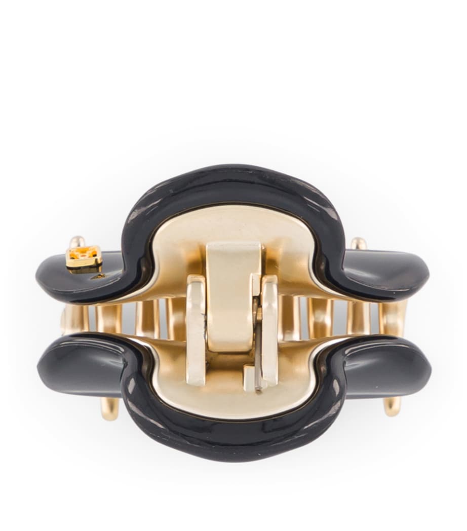 Gold-Plated Claw Hair Clip N3- NOIR B/OR Image 3