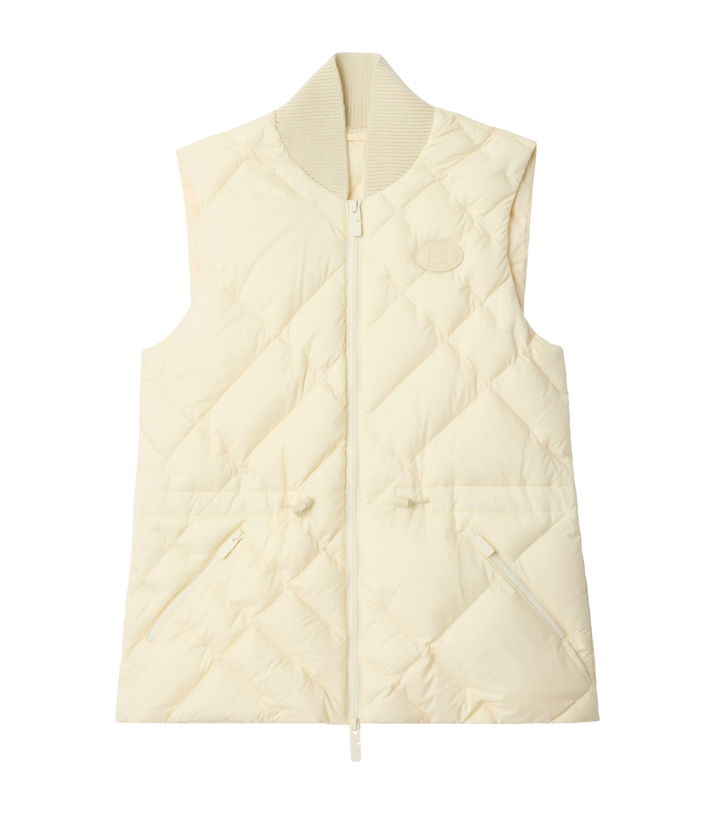 Burberry Water-resistant Down Quilted Gilet In White