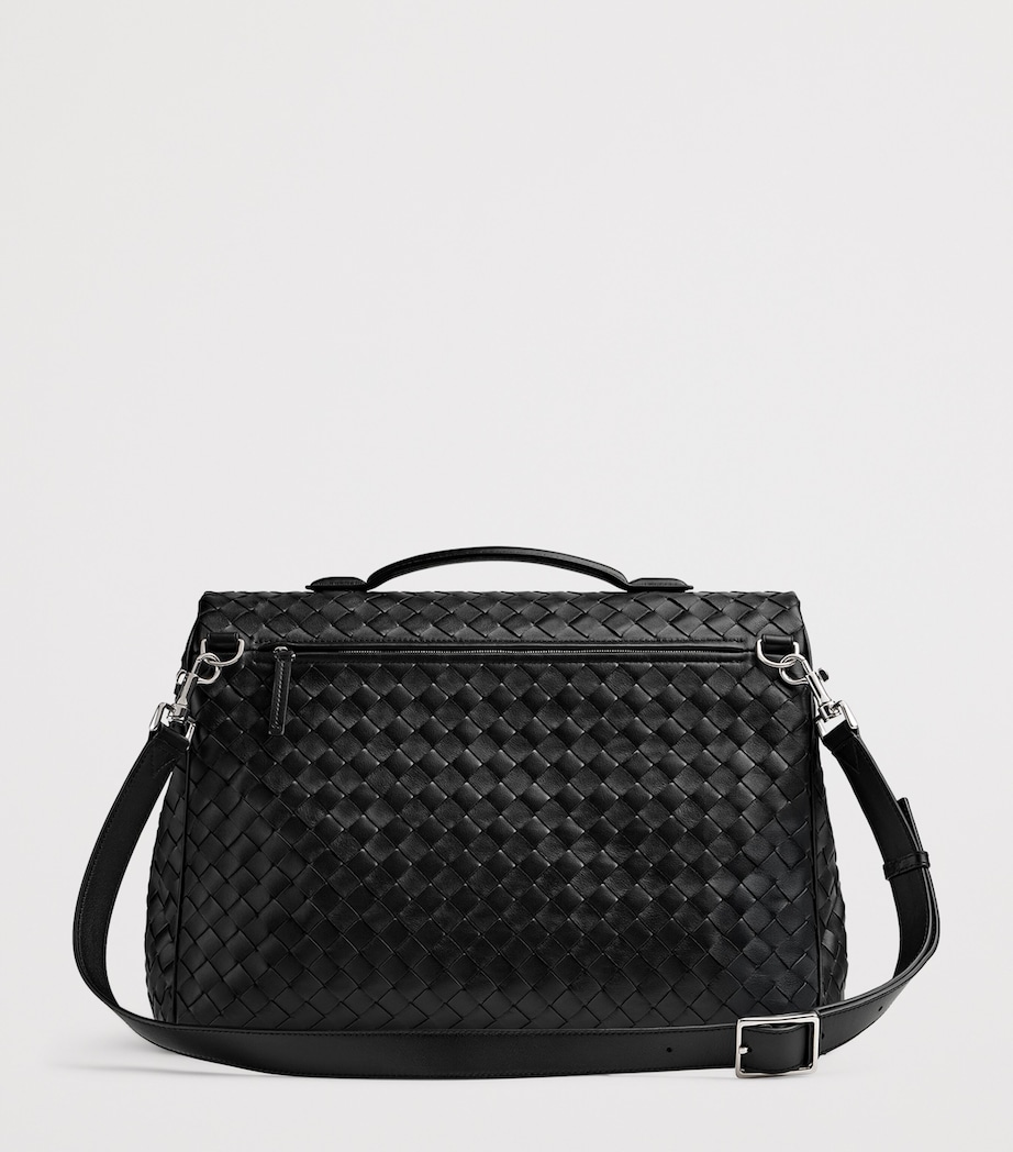 Leather Intrecciato Archivist Cross-Body Bag 1208 Image 4