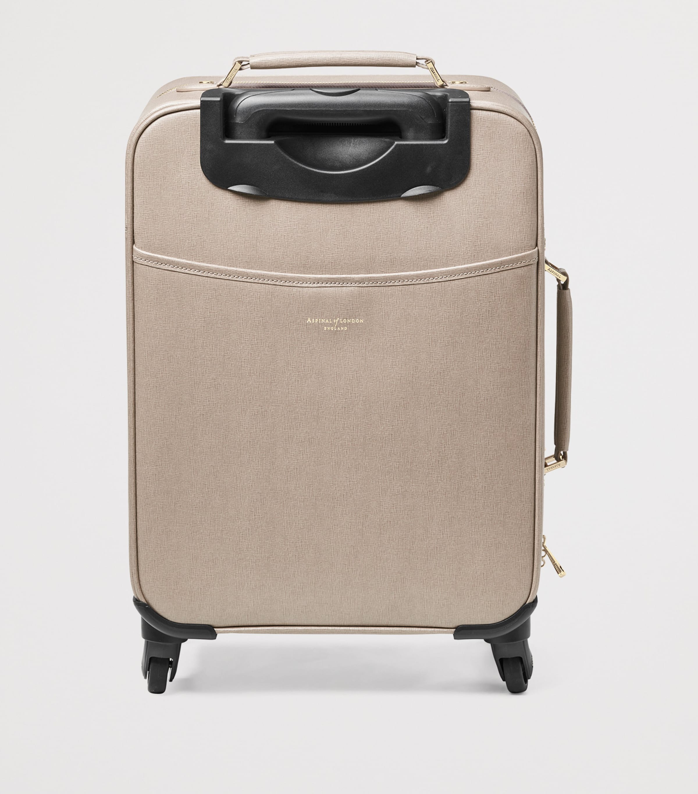 Leather Cabin Suitcase TAUPE Image 3