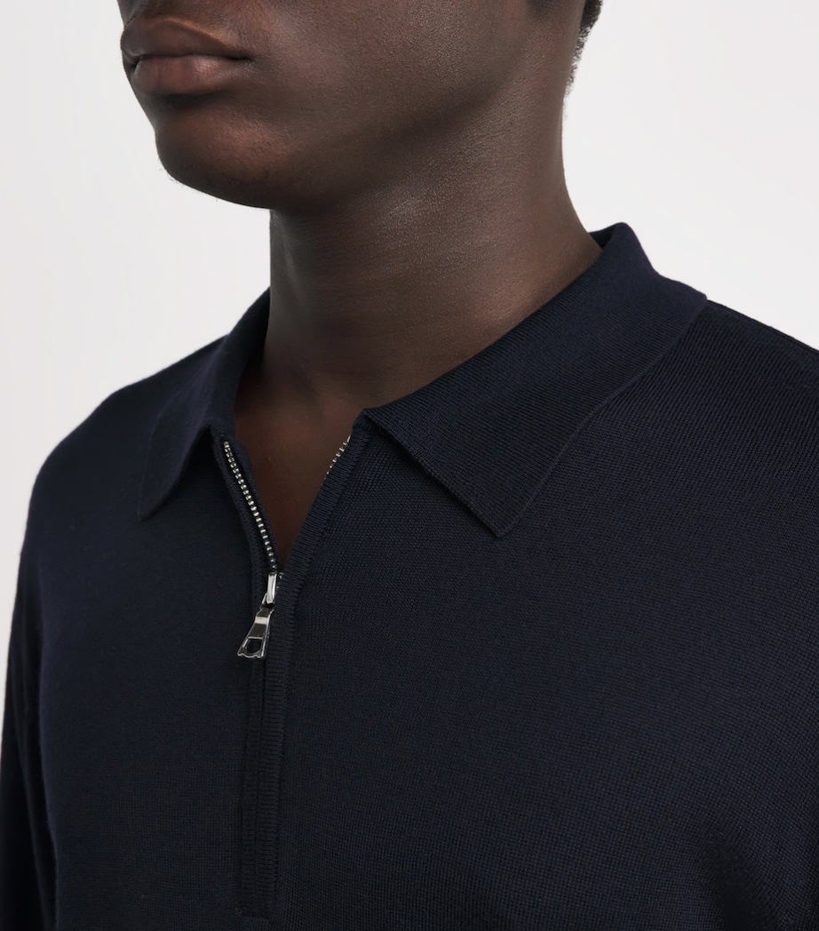 Wool Double-Breasted Maxwell Coat DARK NAVY Image 6