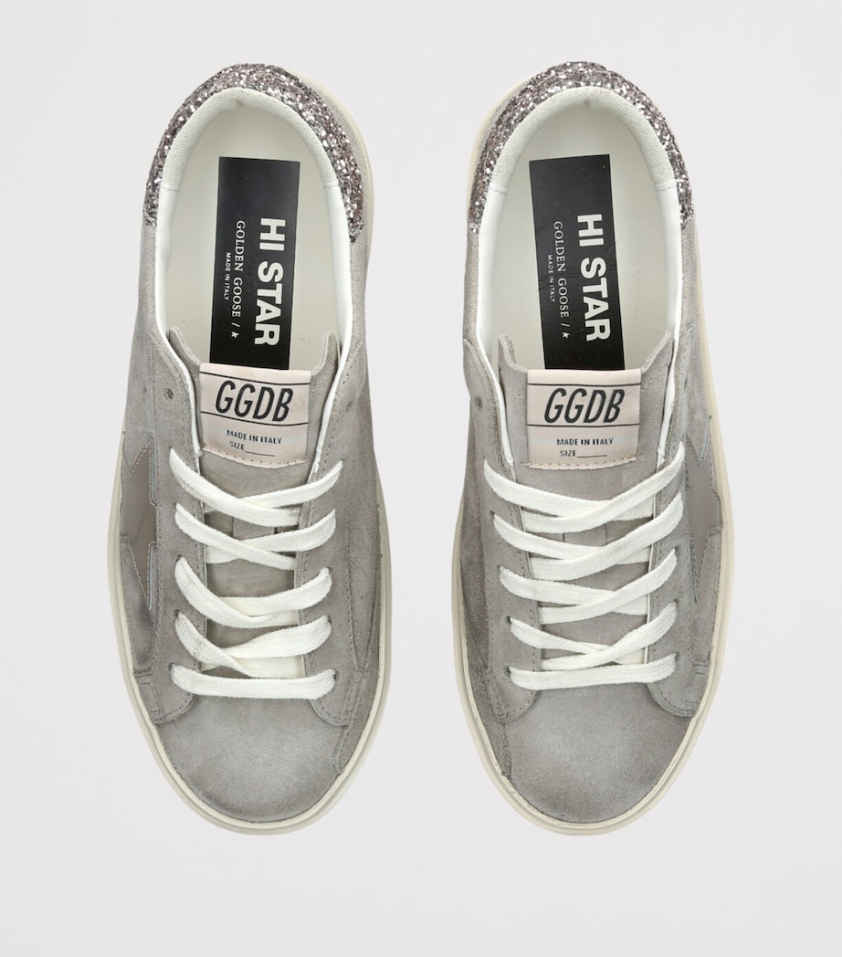Golden Goose Suede Hi Star Sneakers Silver Com Image 4