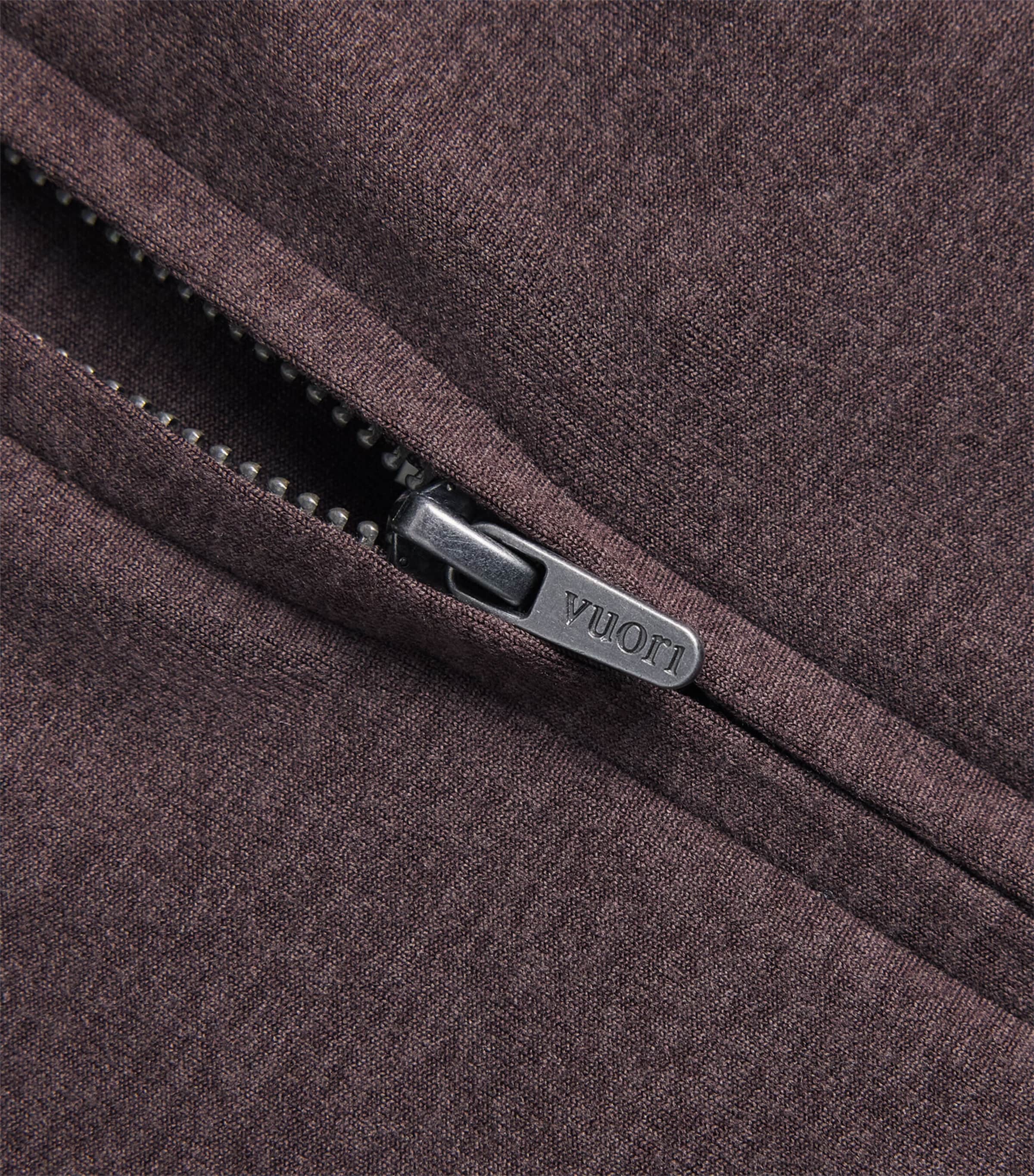 VUORI Brown Halo Mini Zip-Up Hoodie | Harrods SG