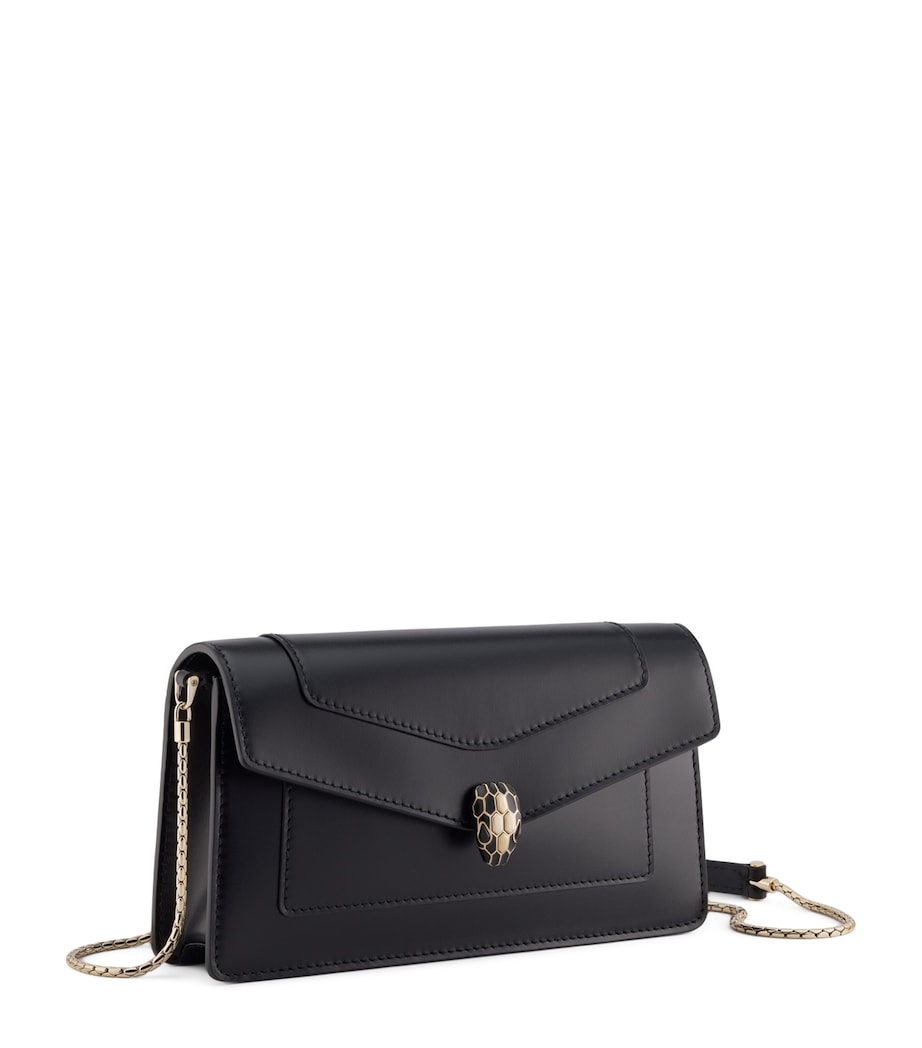 Serpenti Forever Chain Wallet BLACK Image 1