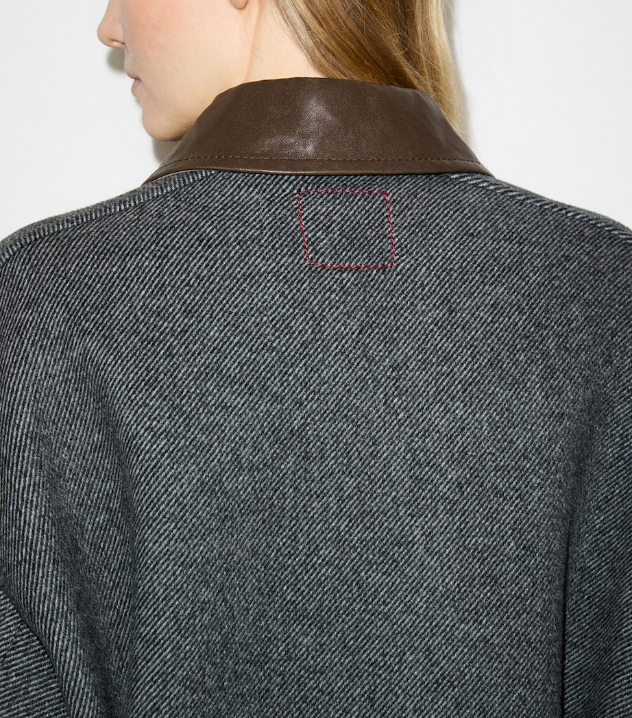 MAX&Co. Womens Virgin Wool-Blend Coat Black Image 7