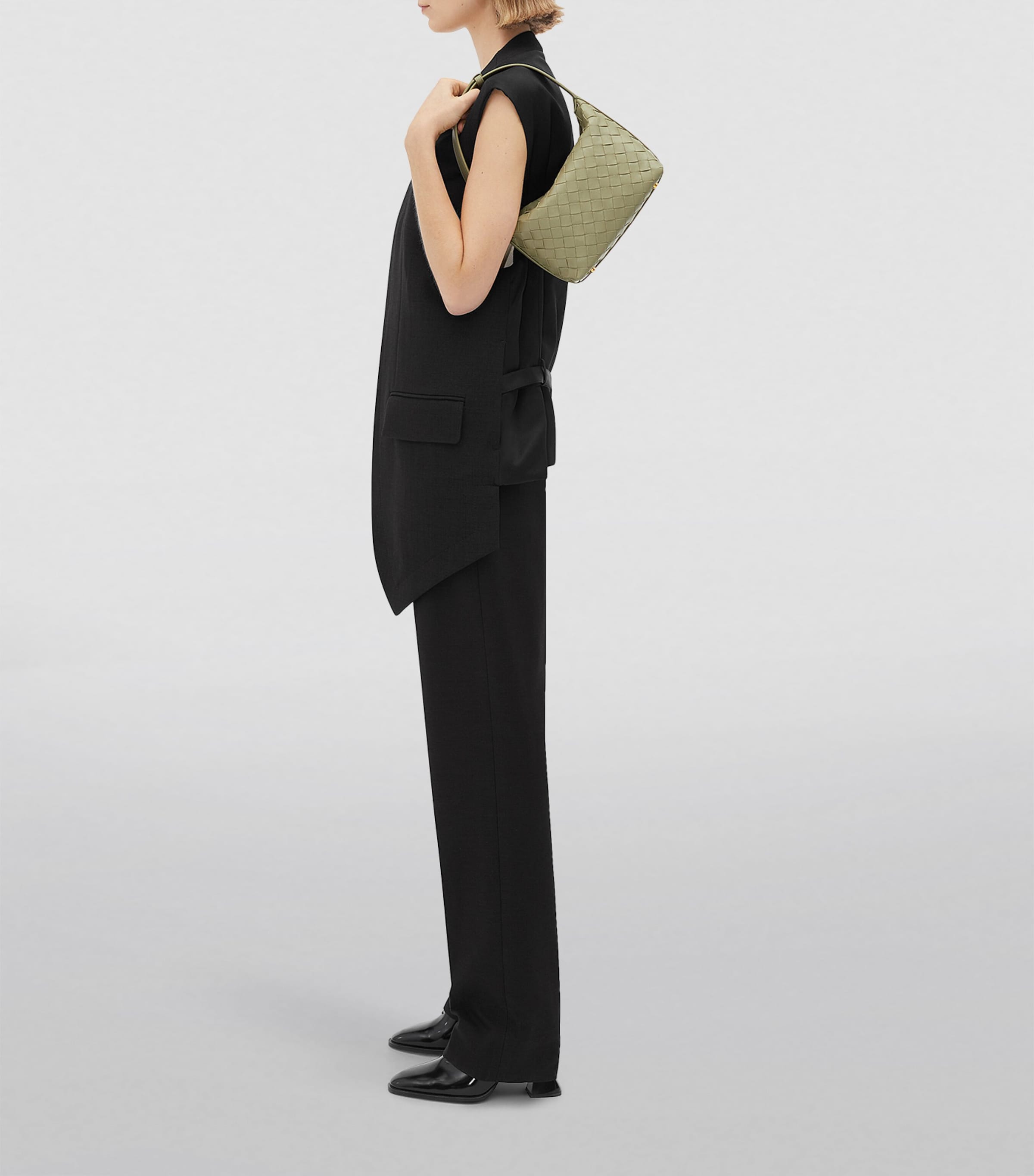 BOTTEGA VENETA●レザーminiパウチバック Bottega Veneta＊Mini Wallace レザー ショルダーバッグ＊送料込