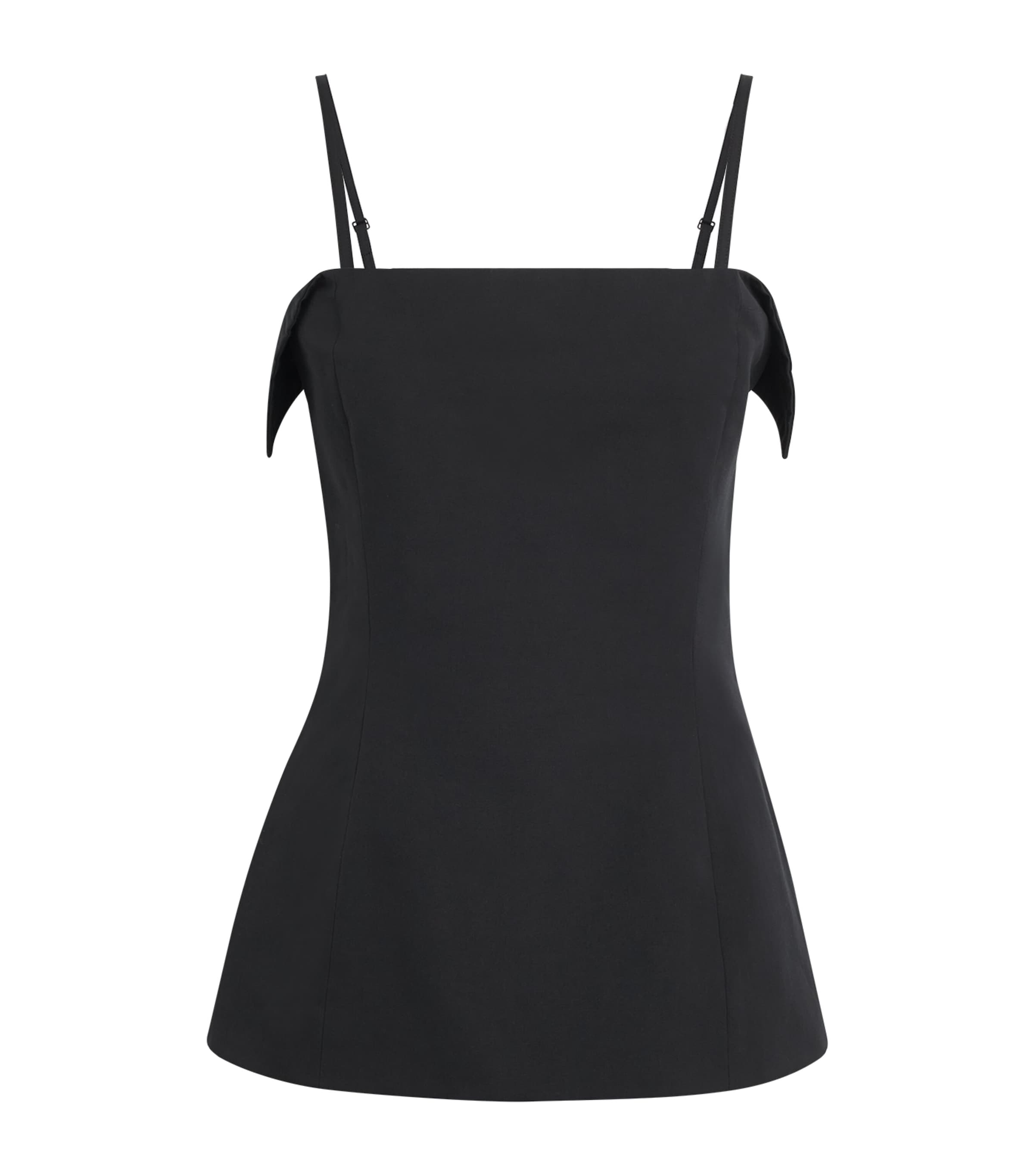 FFORME Cotton-Silk Sola Bustier Top Black