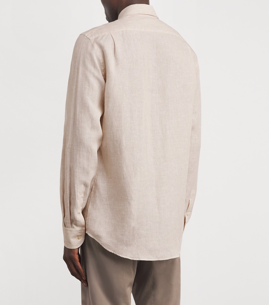 Linen Stripe Shirt VH8 STIP WHITE BEIGE Image 4