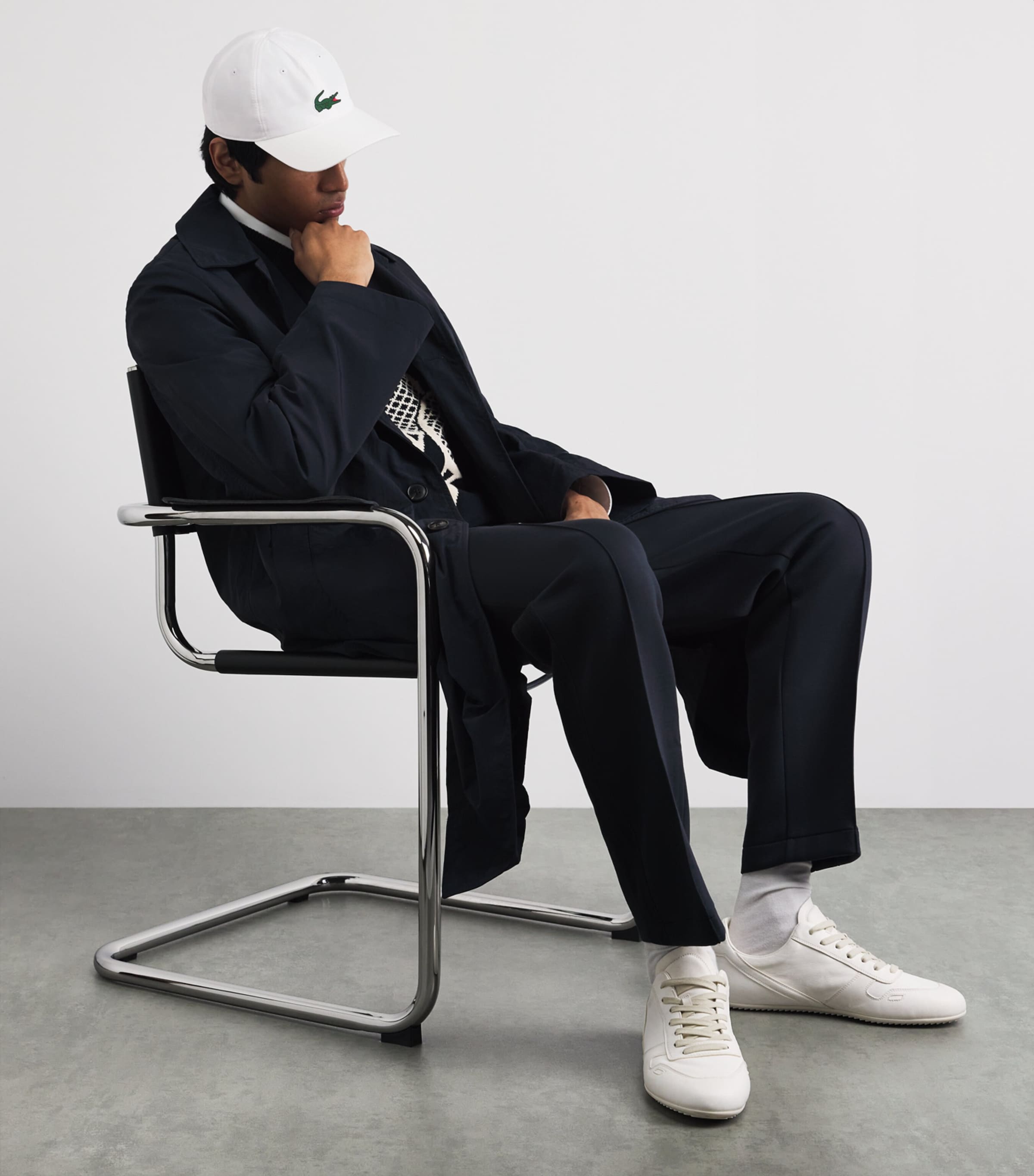 Lacoste x Novak Djokovic Logo Cap White Image 4