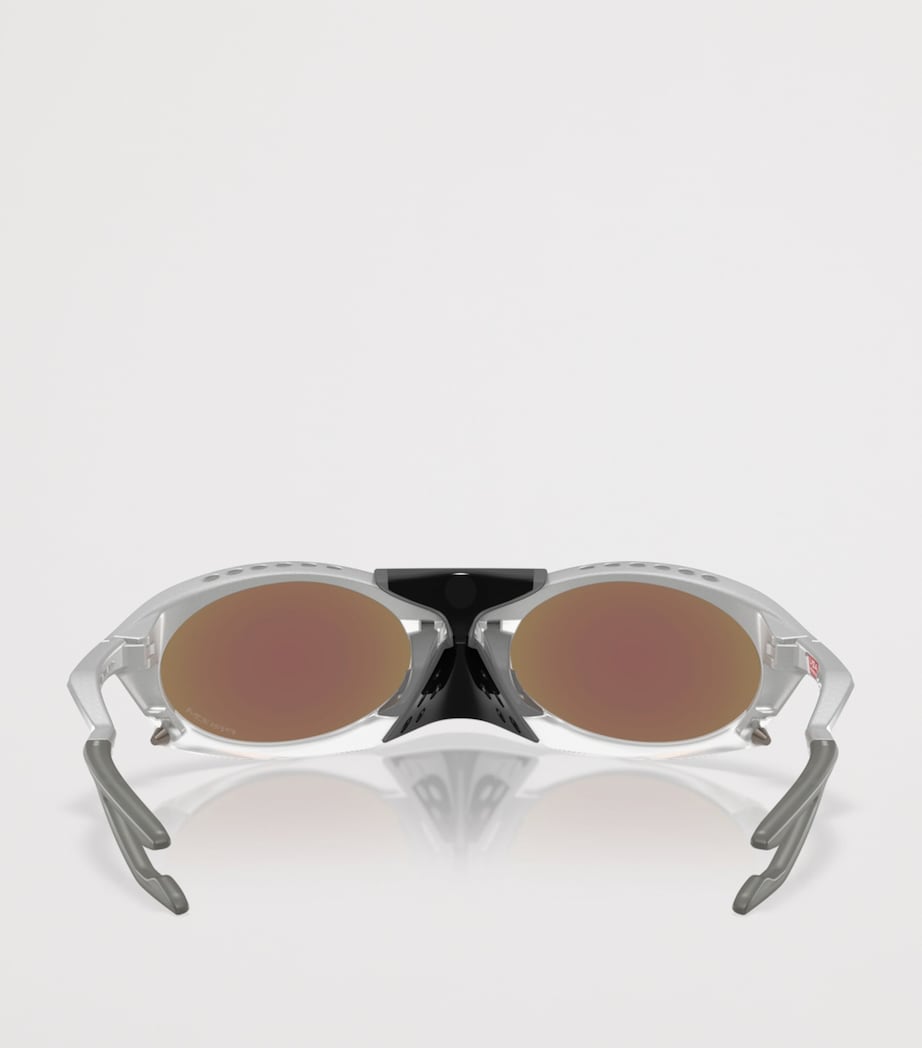 Oakley Plantaris Oval Sunglasses Silver Image 4