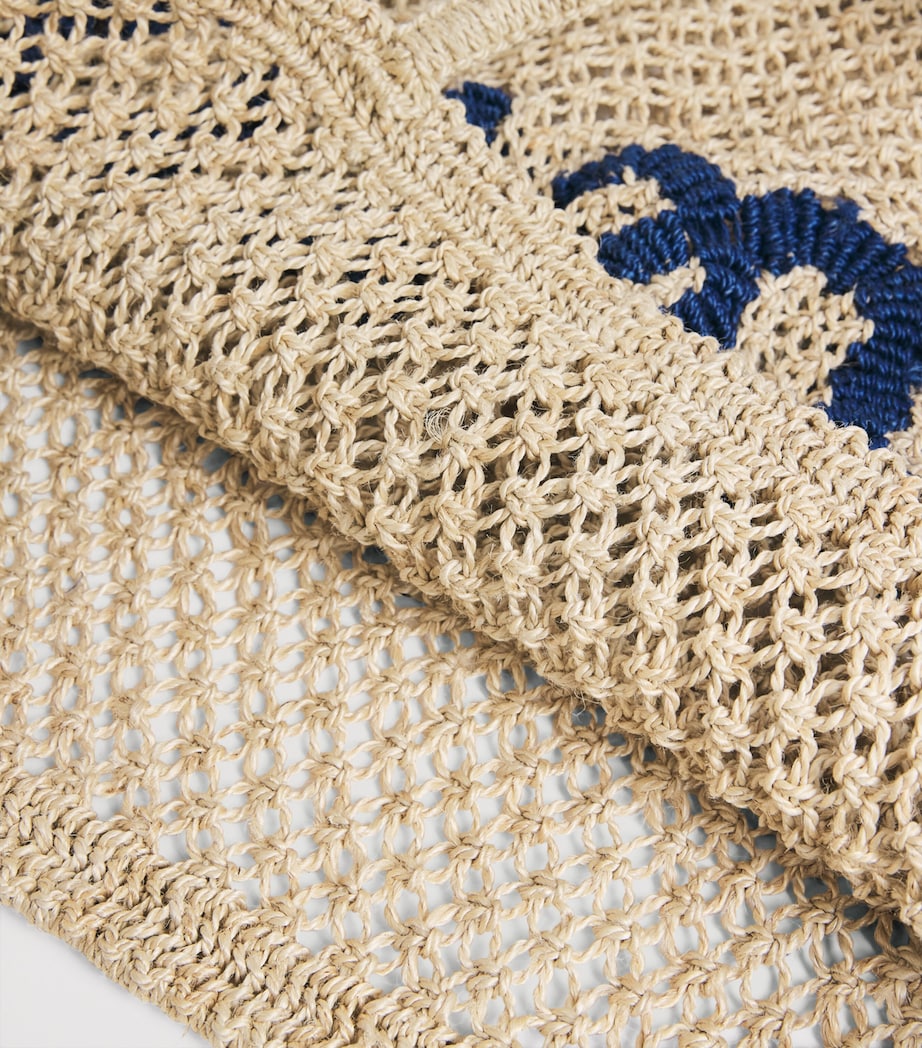 Large Jute Merci Tote Bag NATRUAL Image 4