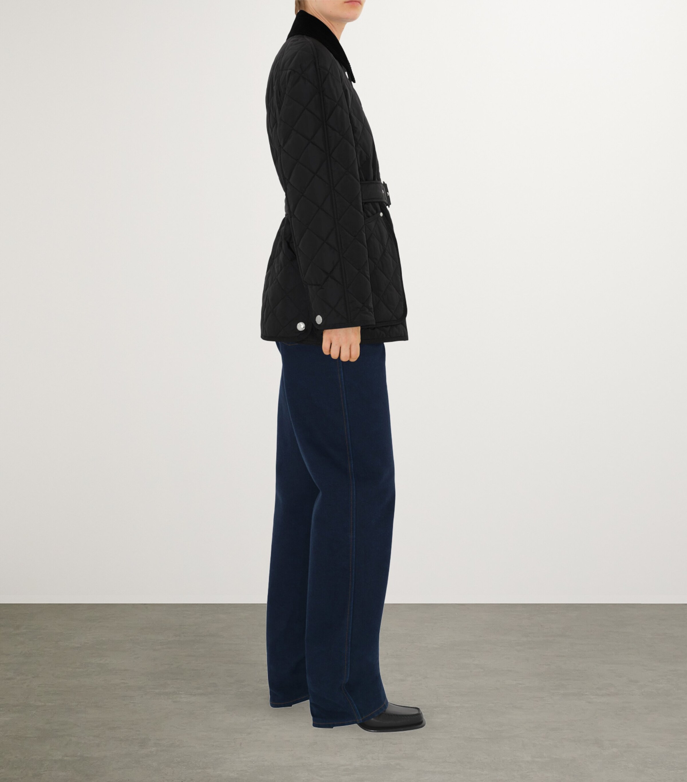 Burberry Black Nylon Quilted Jacket Harrods UK