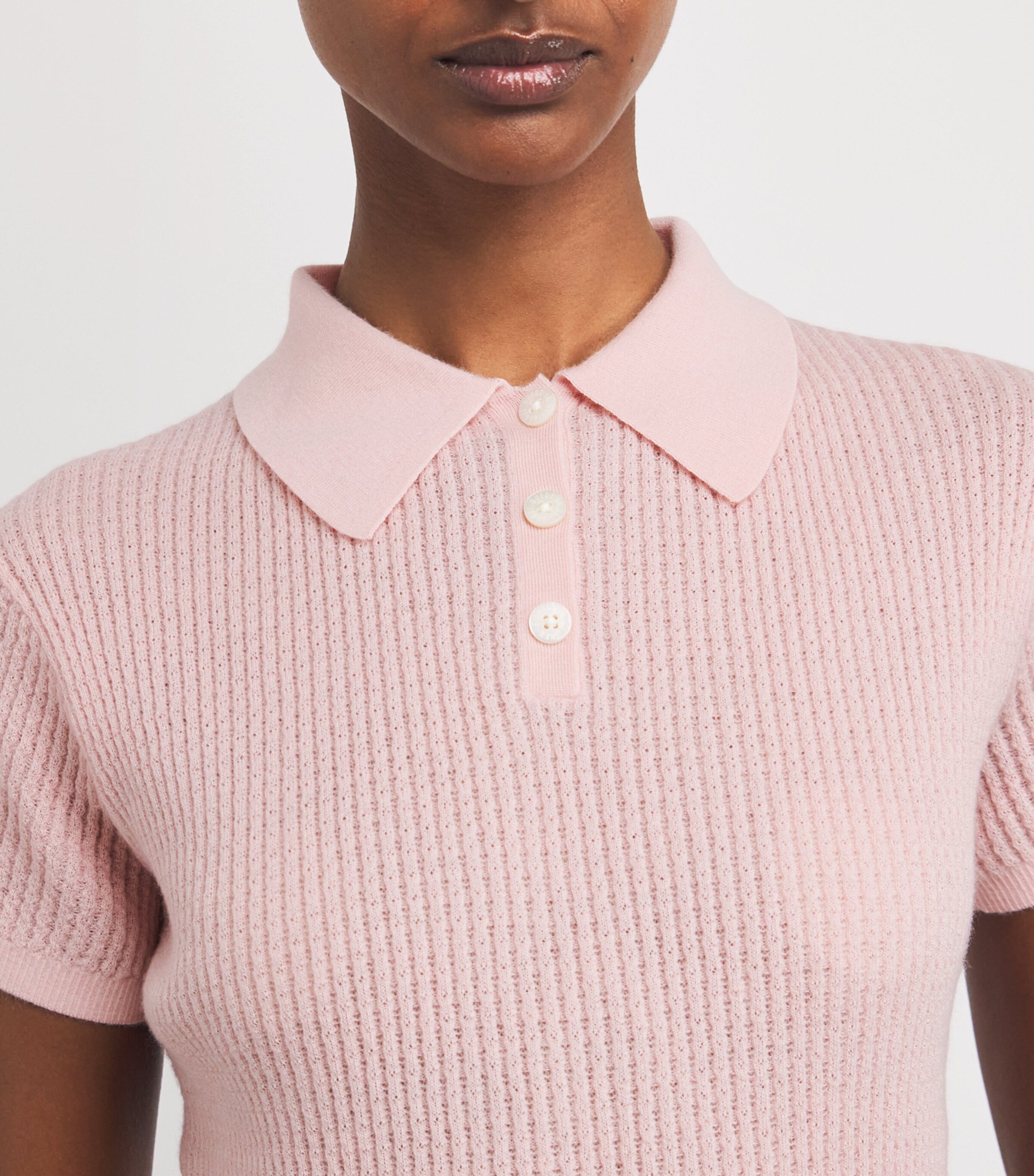 Guest In Residence Cashmere Shrunken Polo Shirt | Harrods US