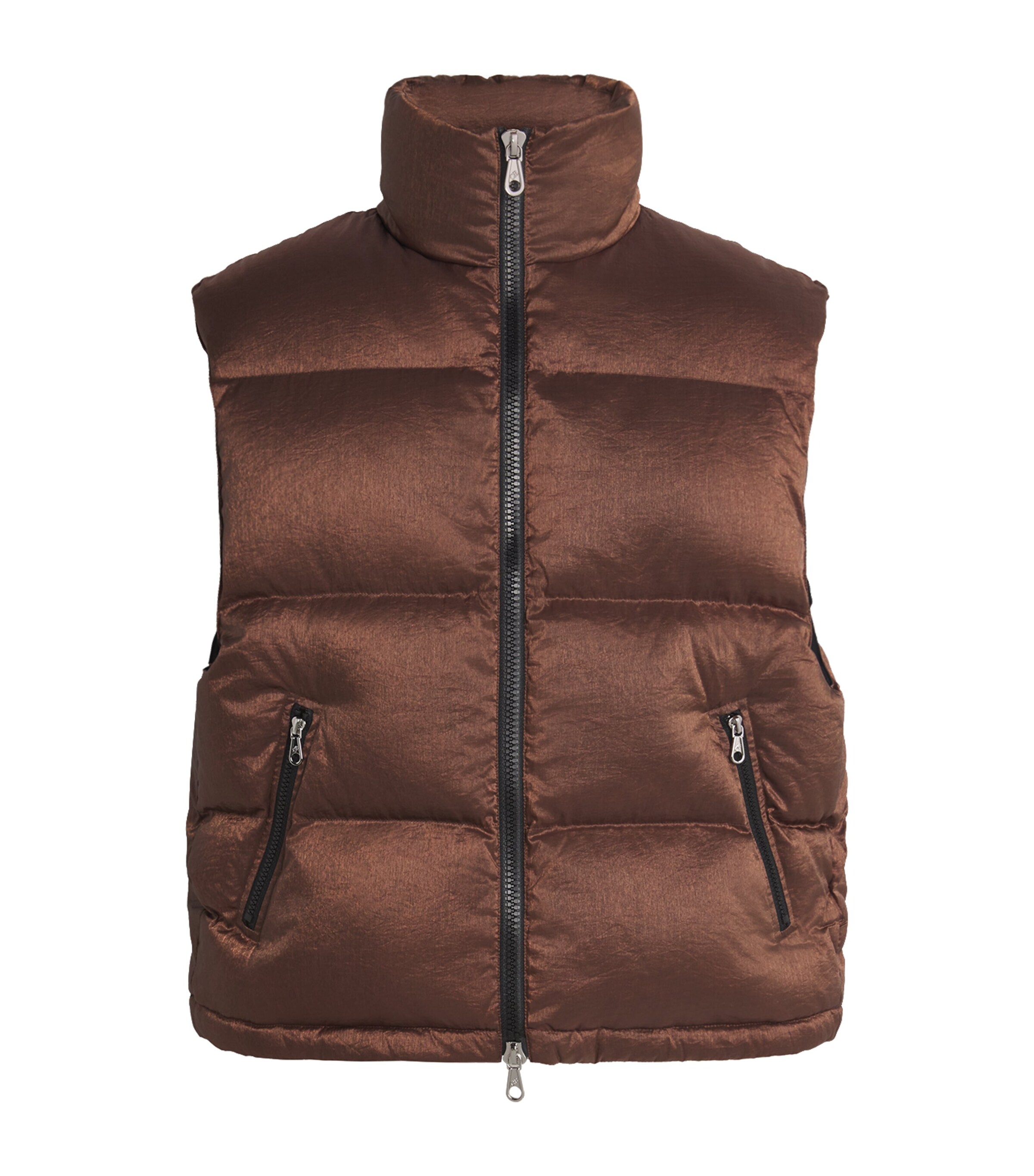 COLE BUXTON Mens Down-Filled Gilet Copper Image 1