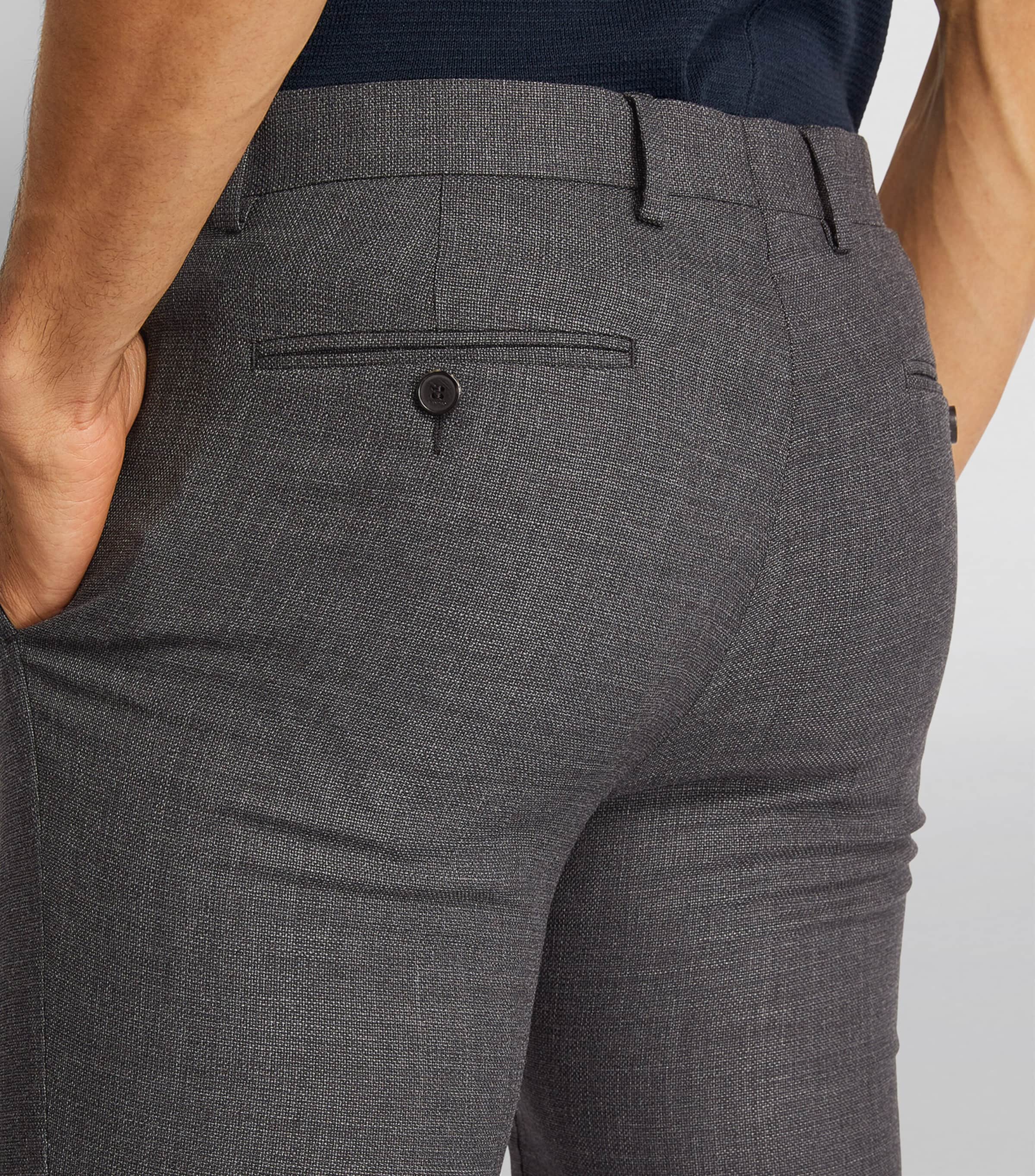 Wool-Rich Tailored Trousers WHITE Image 6