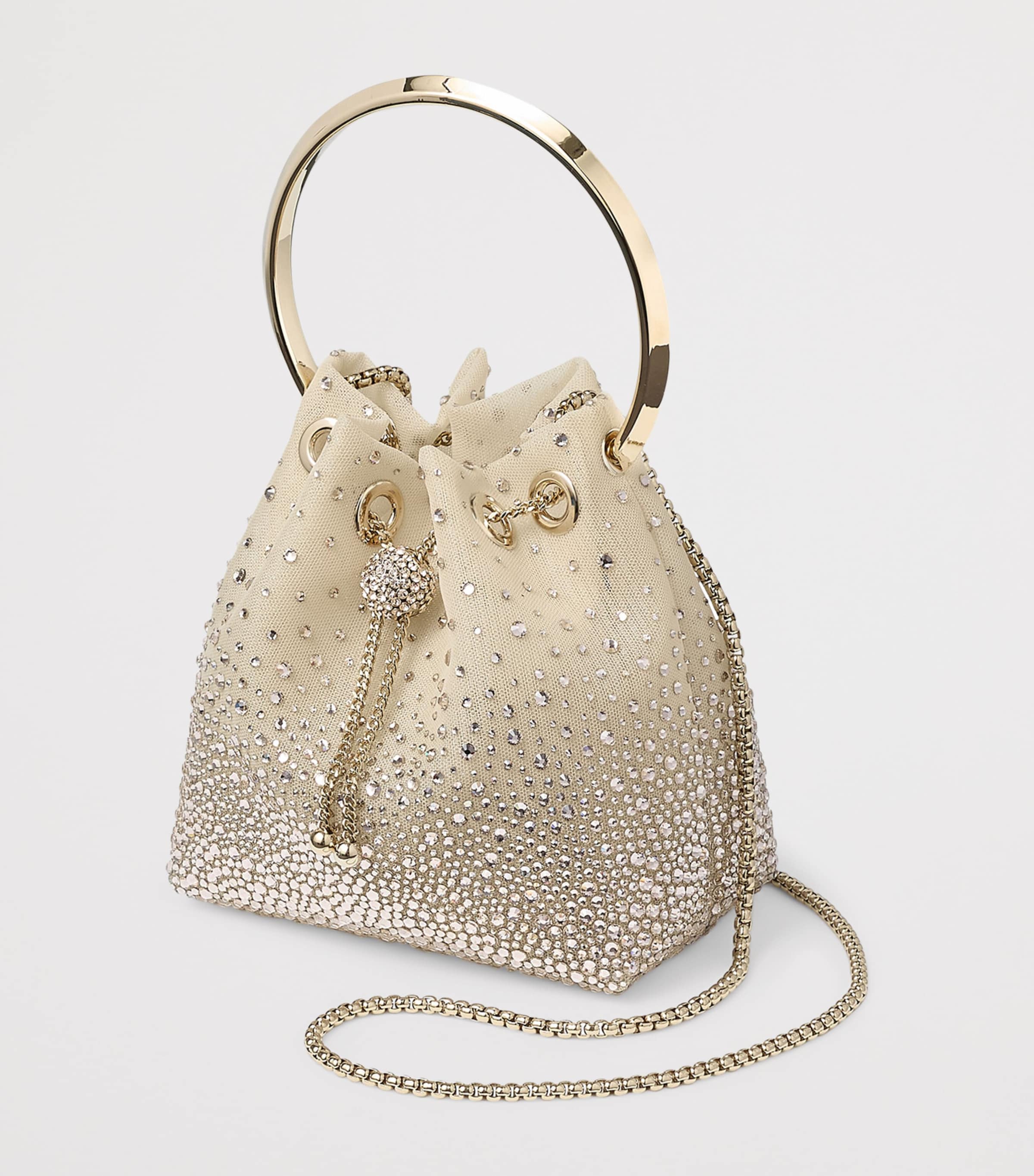 Embellished Bon Bon Top-Handle Bag SOFT LIGHT GOLD/LIGH Image 2
