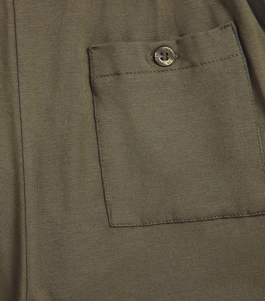 Marlow Contrast-Stitch Pyjama Shorts (4-16 Years) JUNGL MD GREY Image 3