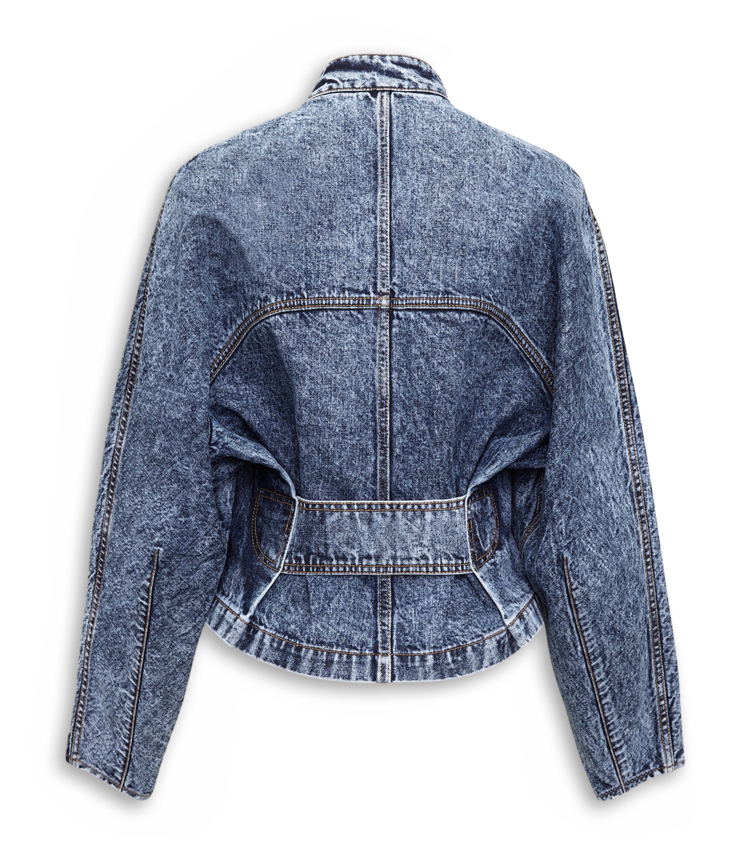 Denim Round Jacket BLEU NEIGE Image 5