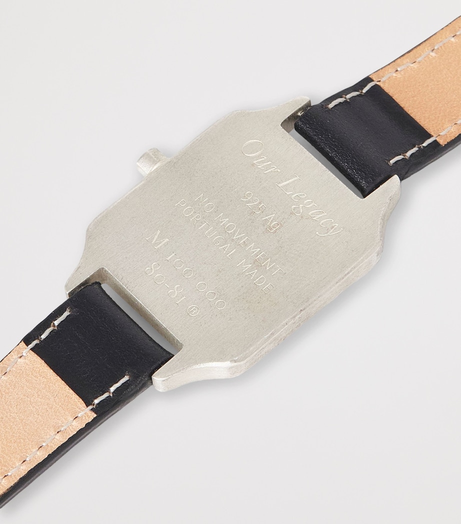 Sterling Silver No Time Watch STRLNG SILVER BLACK Image 2