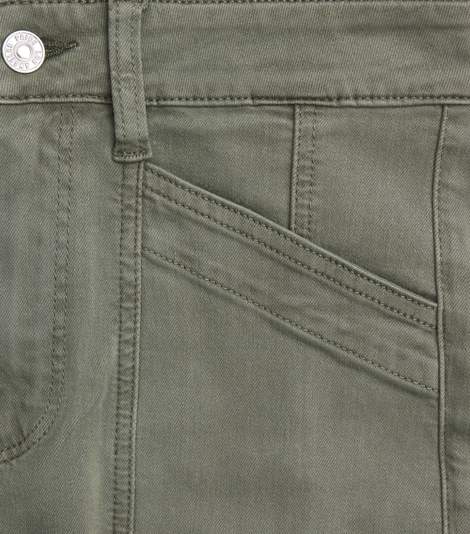 PAIGE Womens Quincy Straight Jeans Vintge Ivy Grn Image 6