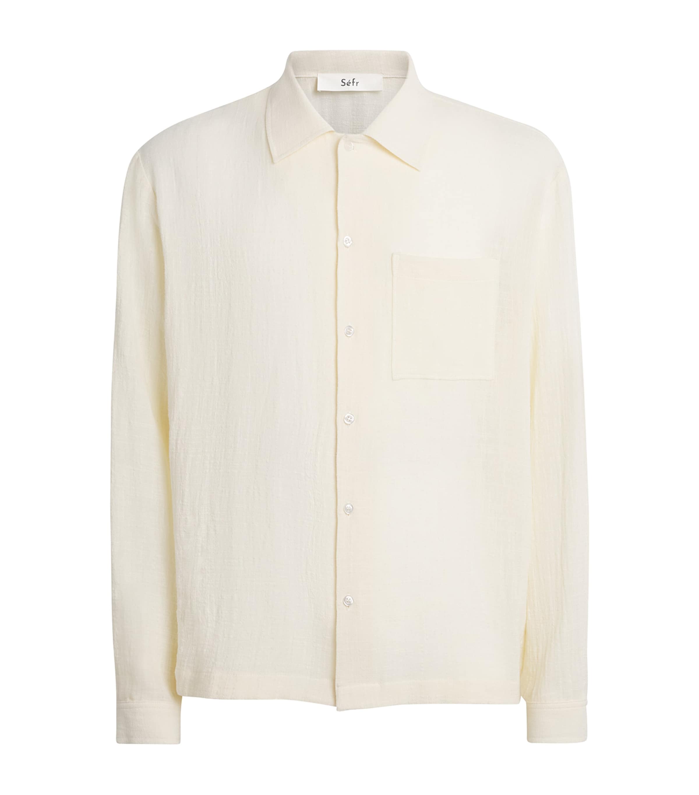 Séfr Cotton Everyday Shirt In White