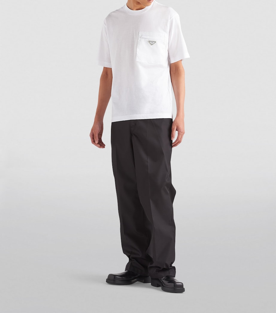 Cotton and Re-Nylon Pocket T-Shirt F0009 Image 2