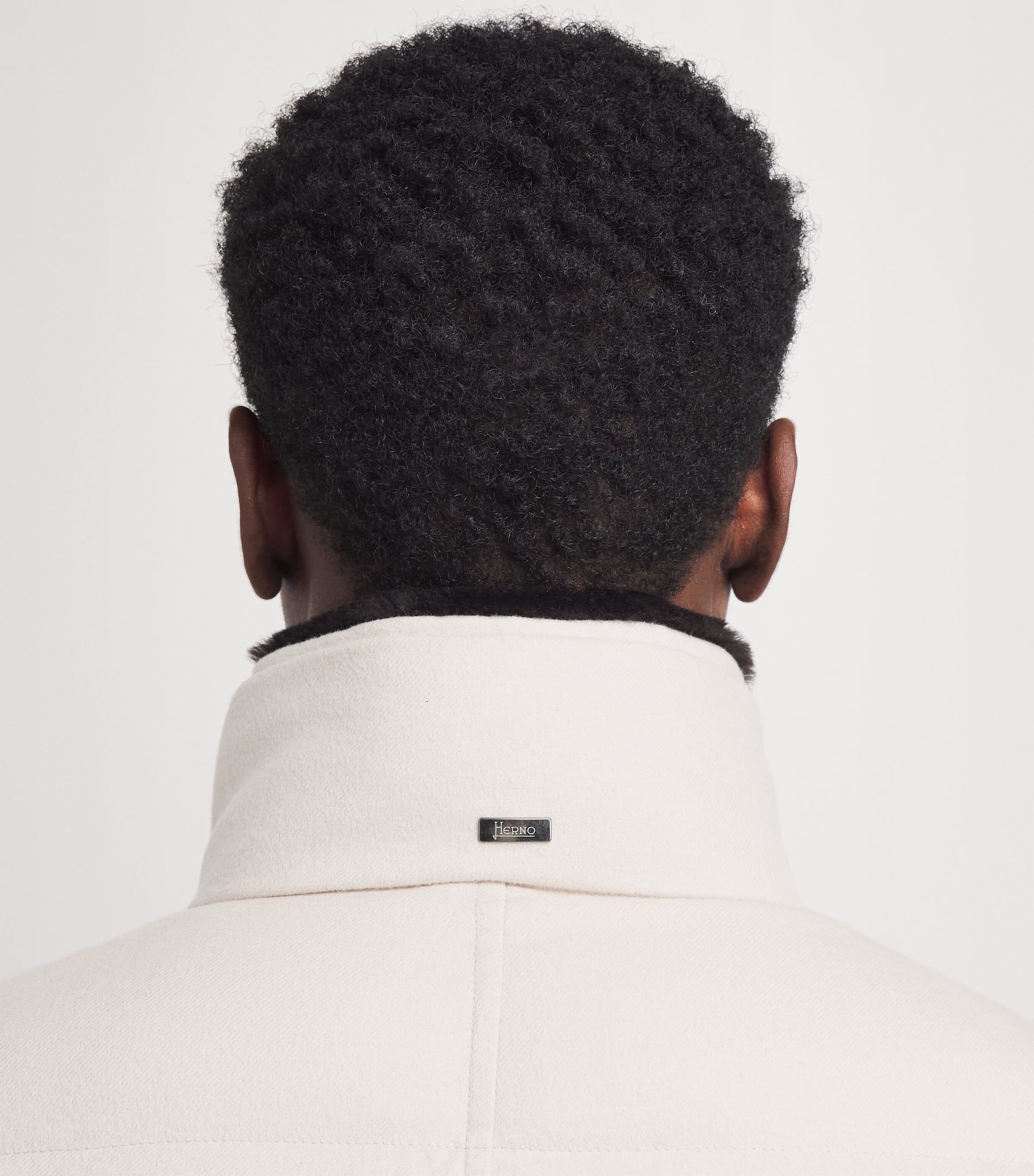 Herno Mens Silk-Cashmere Down Jacket Chantilly Image 3