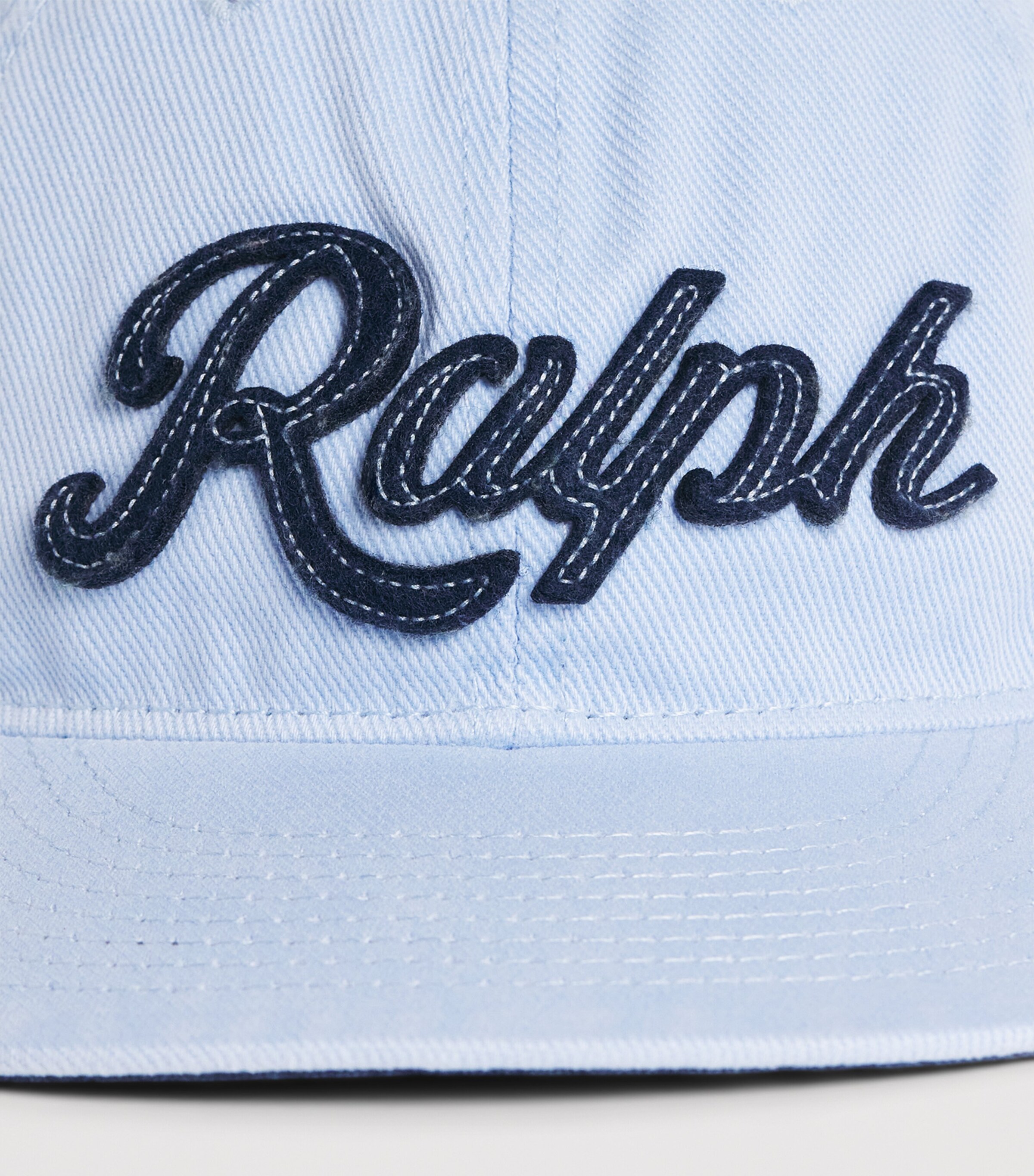 Polo Ralph Lauren Cotton Script Baseball Cap Pebble Blue Image 4