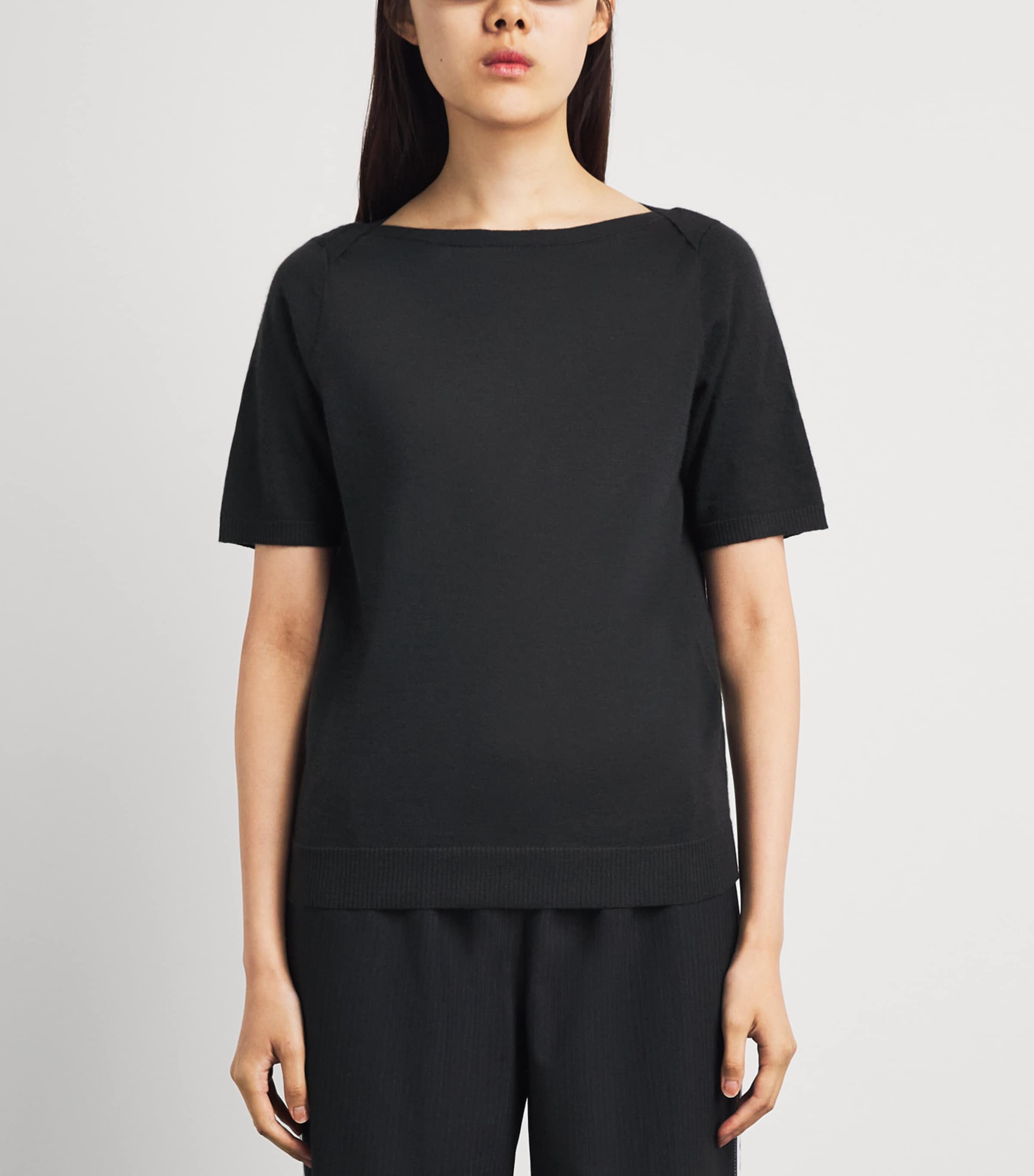 Herskind Womens Cashmere Emanuelle T-Shirt Iron Image 4
