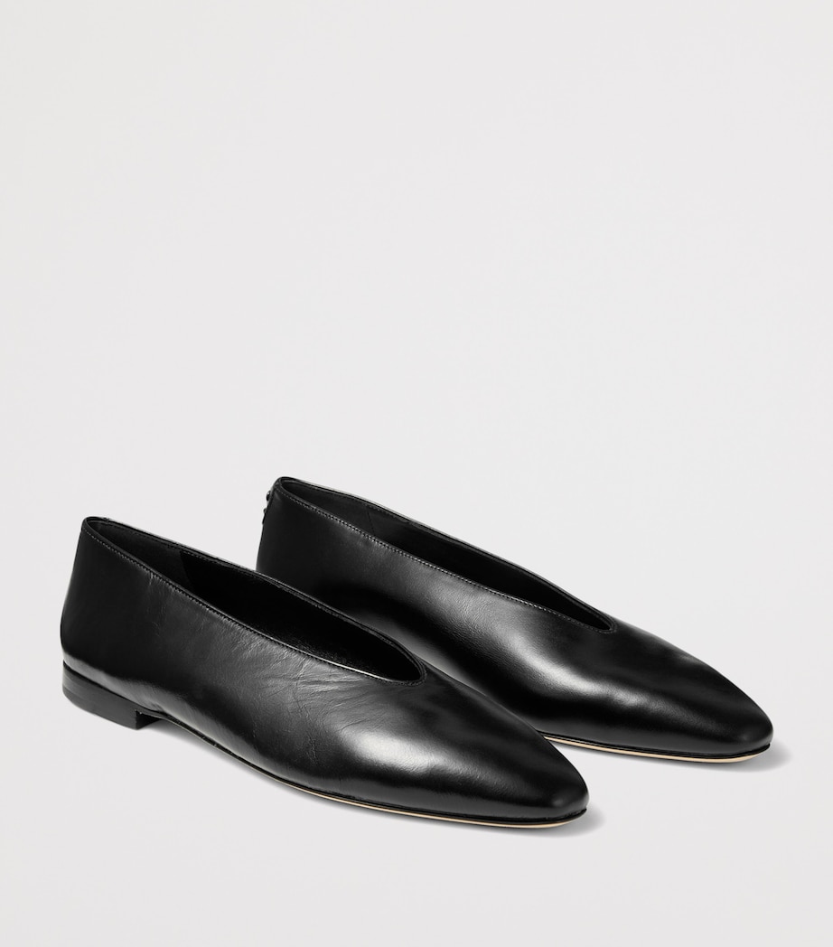 Jimmy Choo Margo Leather Ballet Flats Black Image 2