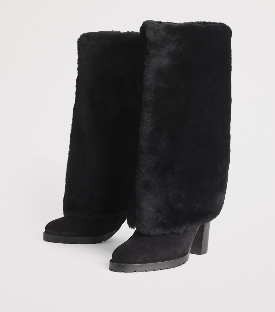 Merino Shearling Knee-High Boots 85 C99 Image 3