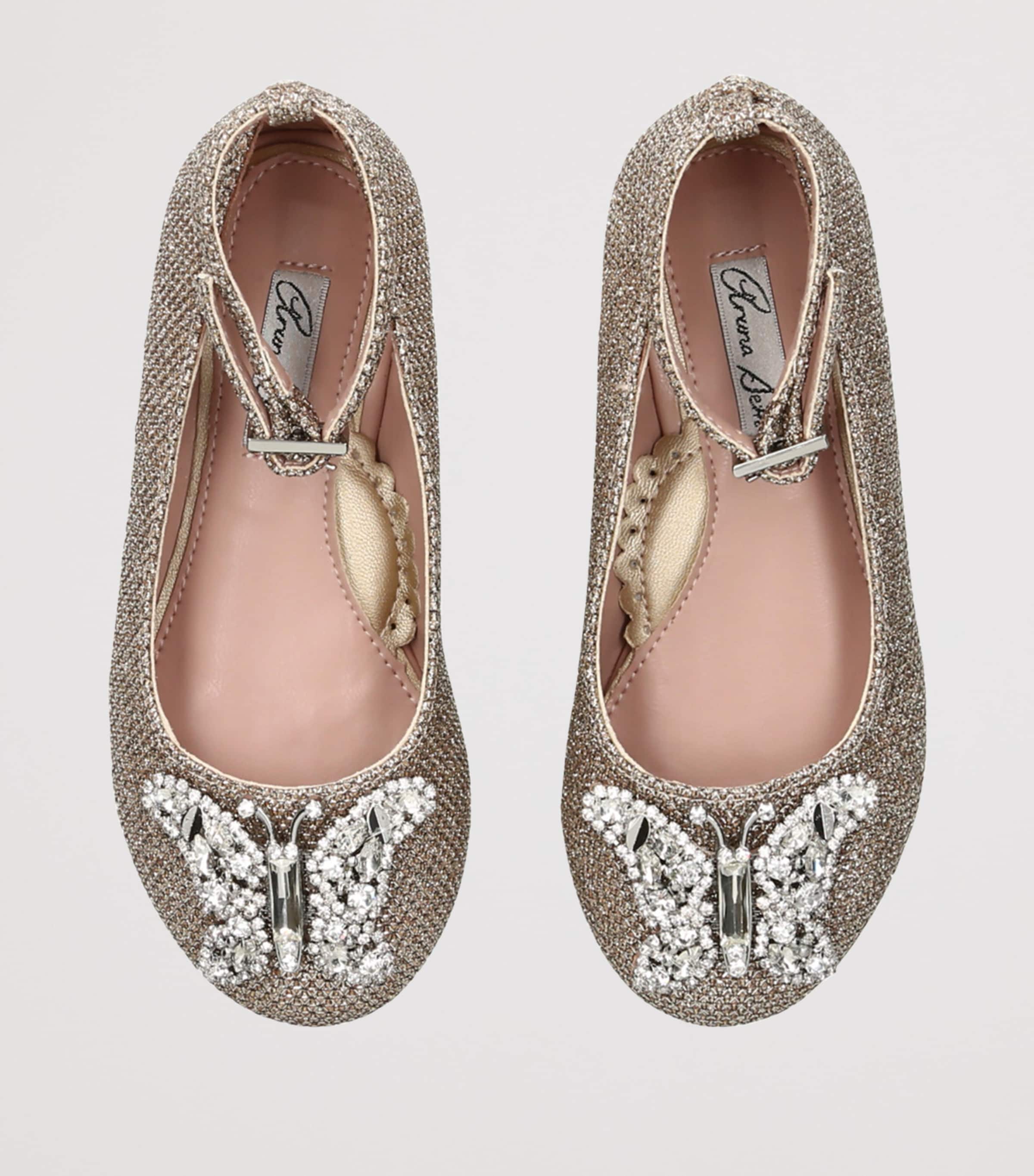 Metallic-Thread Angelina Ballet Flats GOLD Image 4