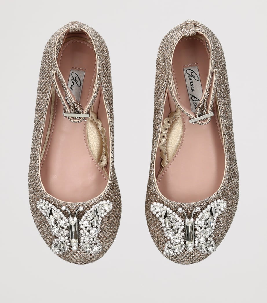 Metallic-Thread Angelina Ballet Flats GOLD Image 4
