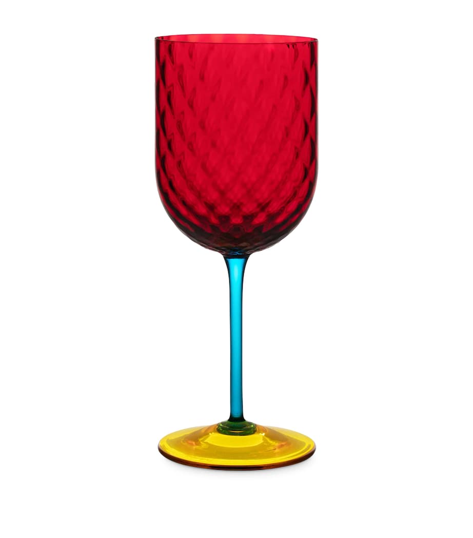 Carretto Wine Glass BLU/ROSSO/GIALLO Image 1