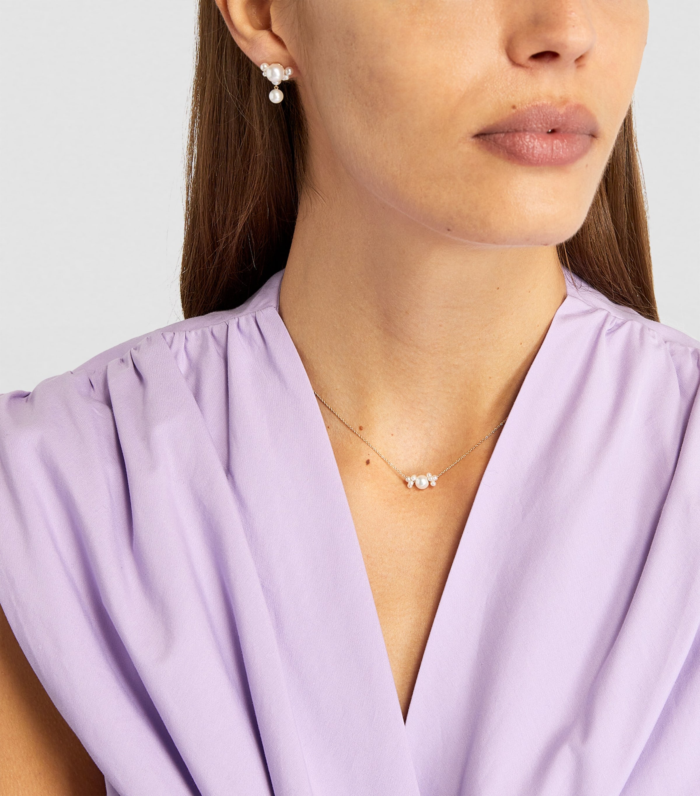 Yellow Gold and Pearl Grande Chambre de Perle Single Earring YELLOW GOLD Image 4