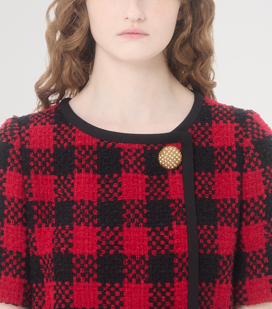 Tweed Check Mini Dress 9QK Image 7