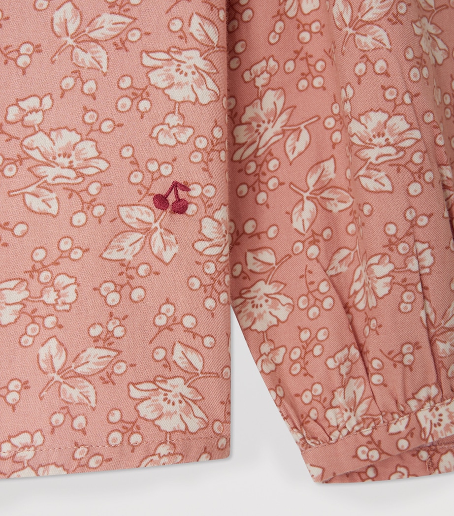 Cotton Botanical Print Blouse (10-14 Years) FL ROSE FARD Image 3