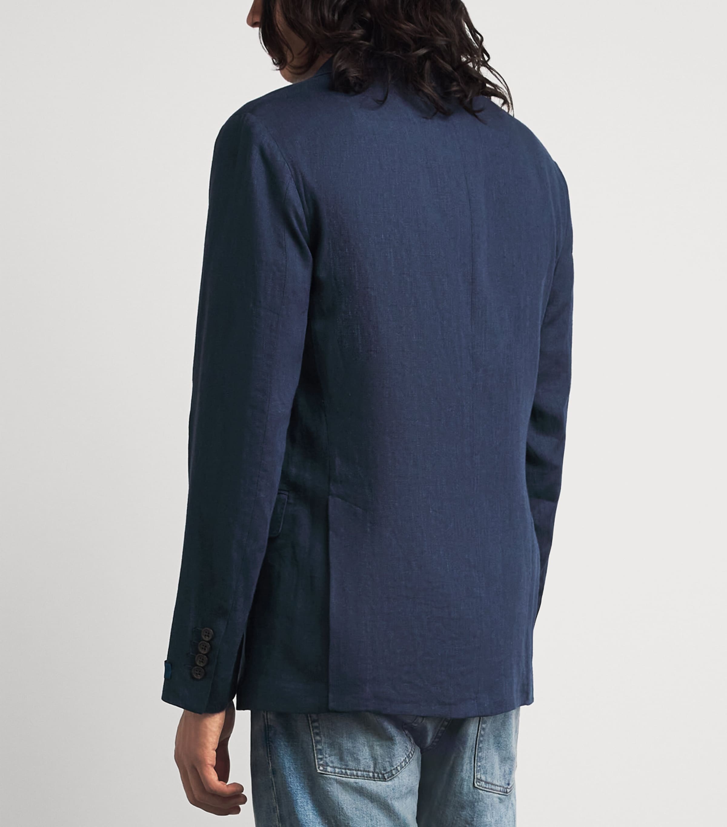 Polo Ralph Lauren Mens Linen Soft Blazer Navy Image 5