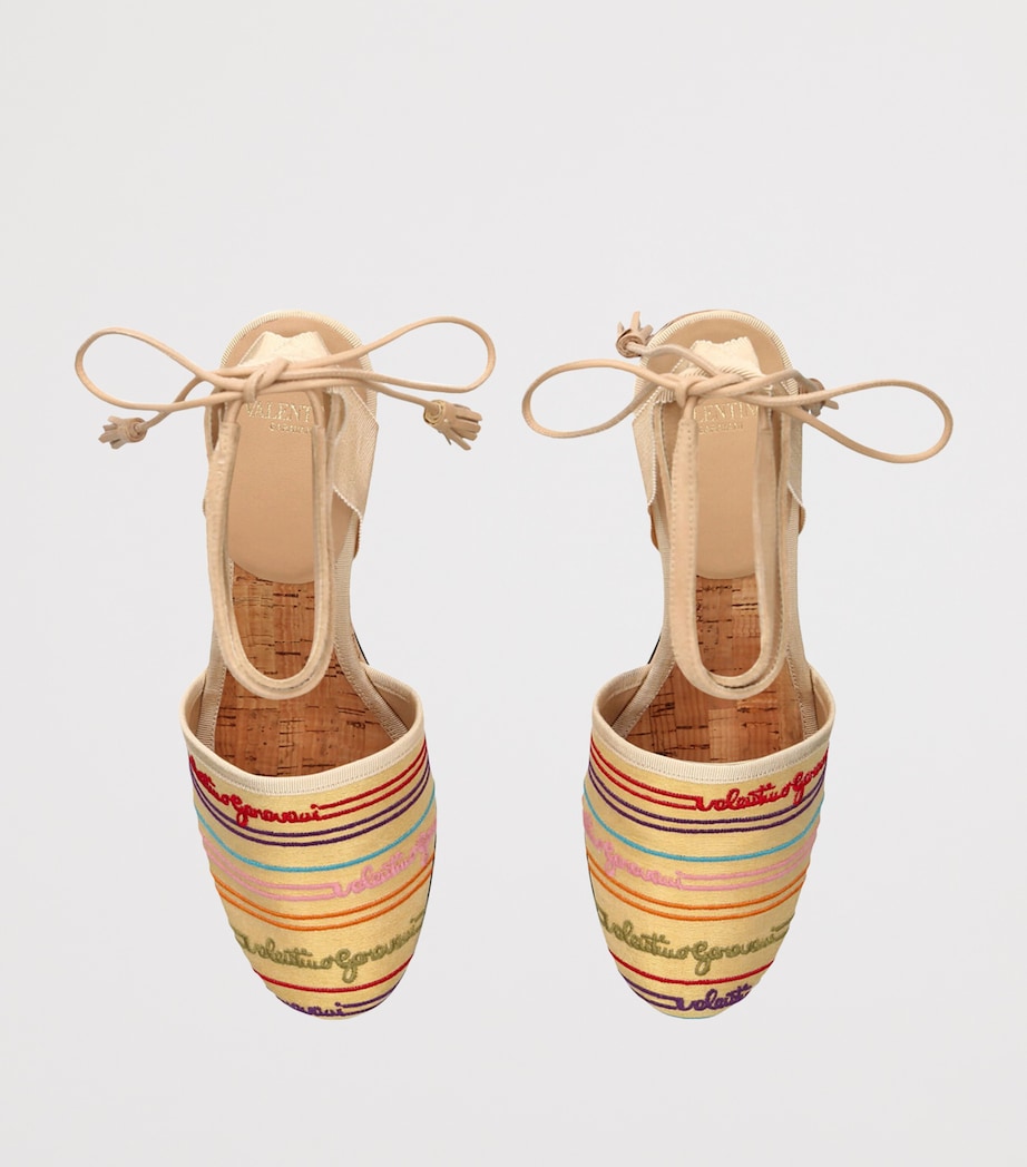 Embroidered Cruisette Wedge Heels 75 MULT/OTHER Image 4