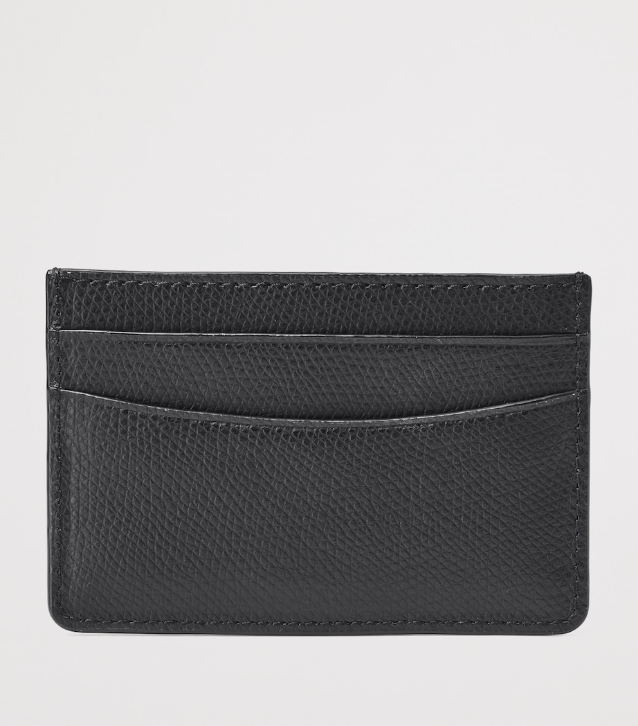 Slim Leather Card Holder BLACK Image 2
