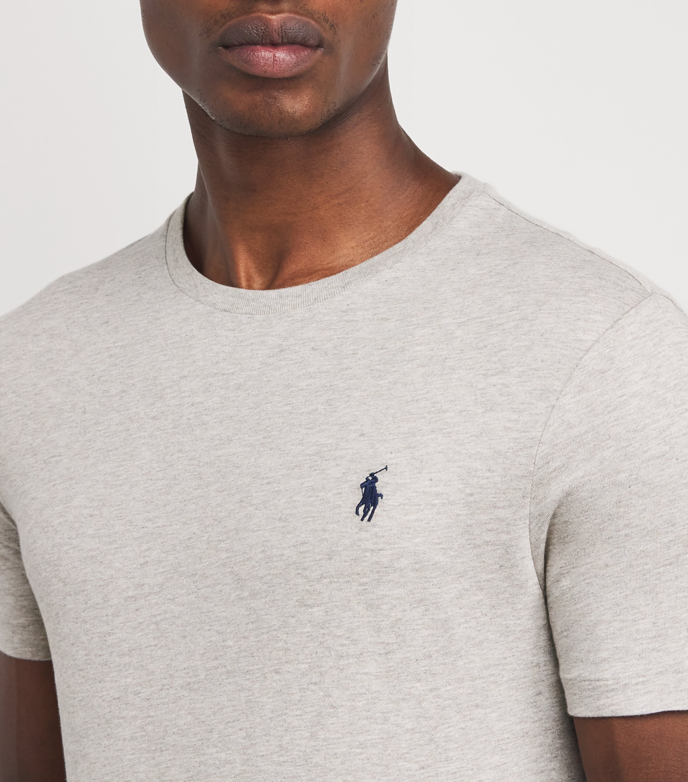 Polo Ralph Lauren Mens Logo T-Shirt Grey Heather Image 3