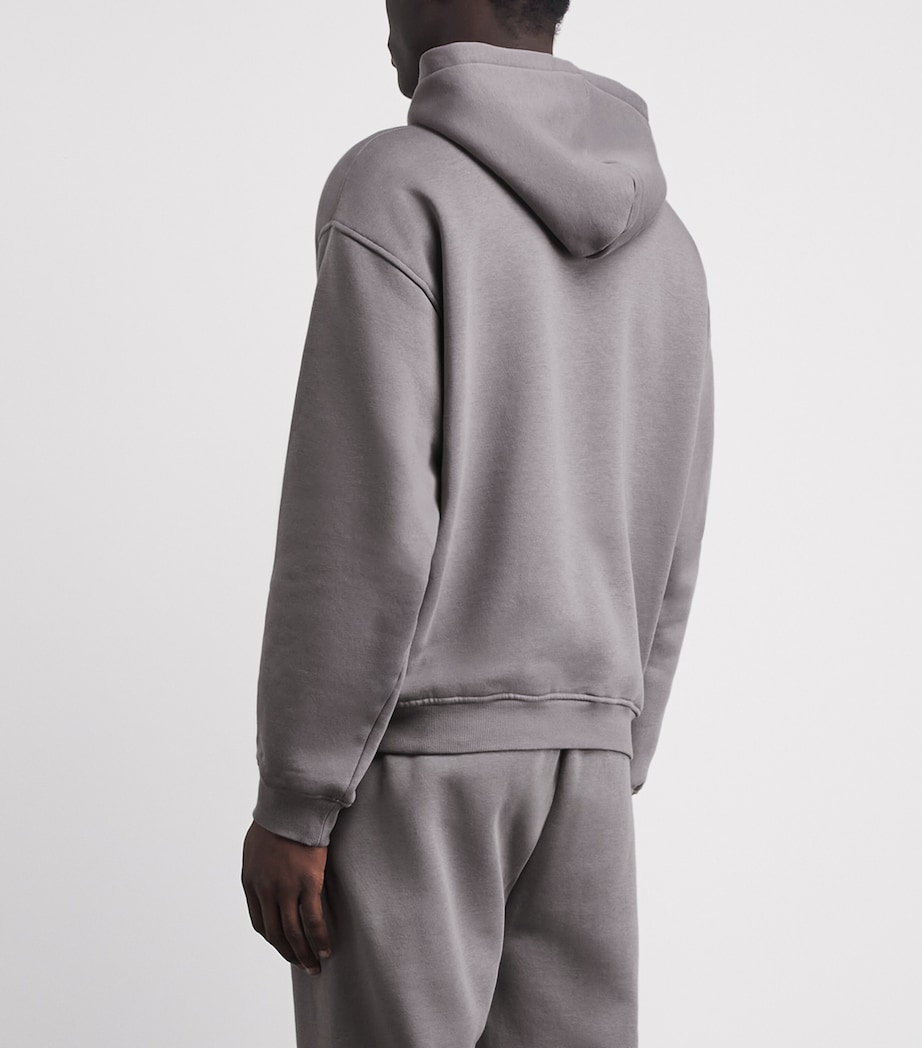 Skims Mens Fleece Lounge Relaxed Hoodie Pl Plo Shadow Image 5
