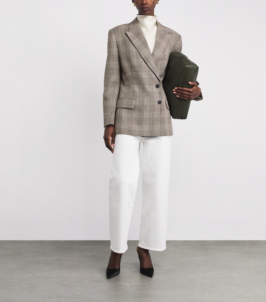 Wool Aretha Blazer BROWN PLAID Image 2